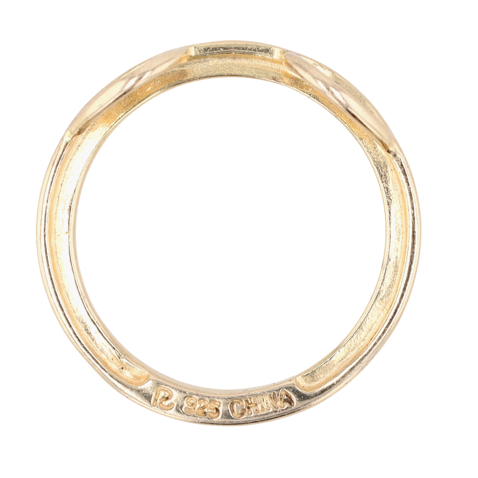 Ross Simons Gold Over Sterling Silver Diamond Circle Slide Pendant