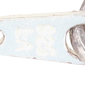 Signed Sterling Silver Gold Over Silver Triple Cross Necklace