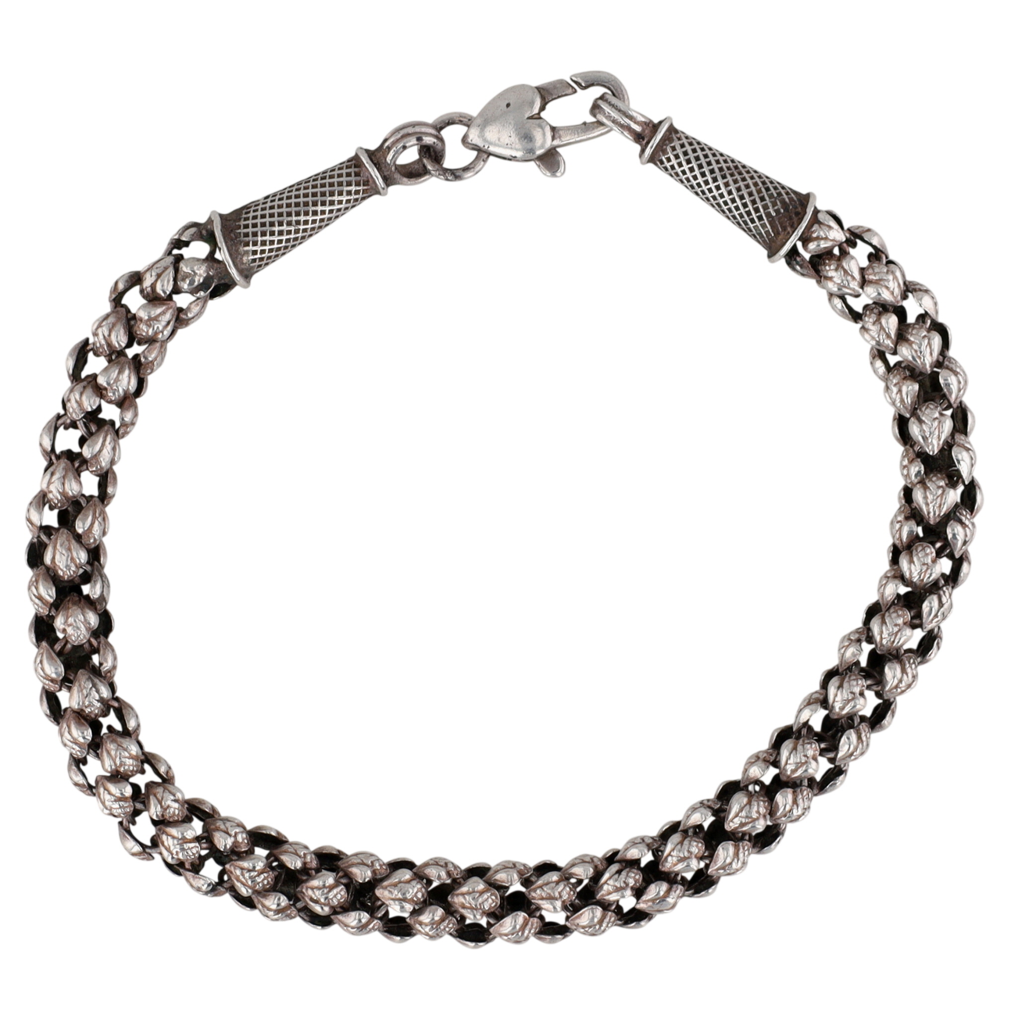 Sterling Silver Popcorn Chain Bracelet