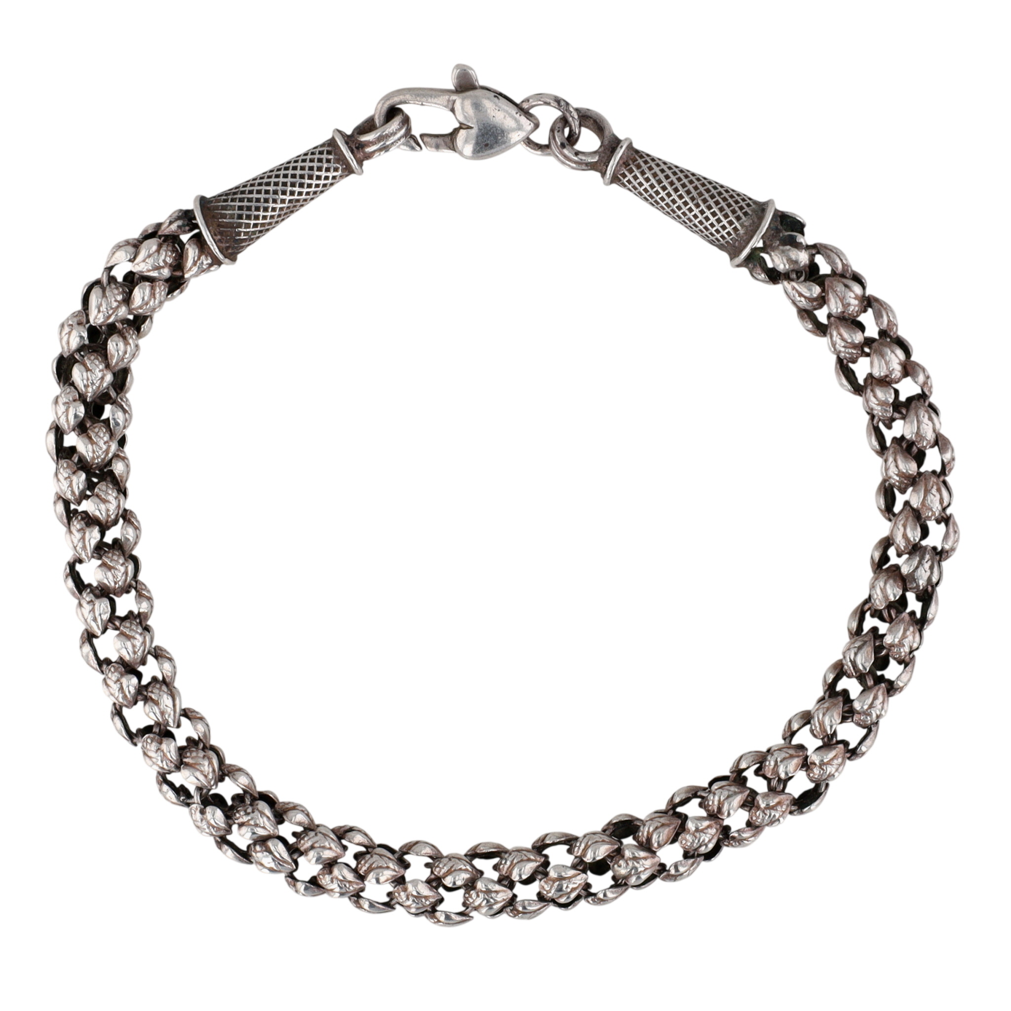 Sterling Silver Popcorn Chain Bracelet