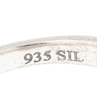 935 Silver CZ Marquise Cut Statement Ring Size 5.25