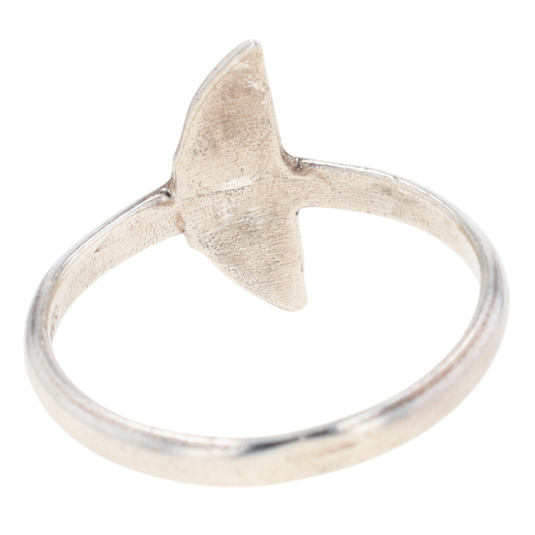 Sterling Silver Crescent Moon Ring Size 8