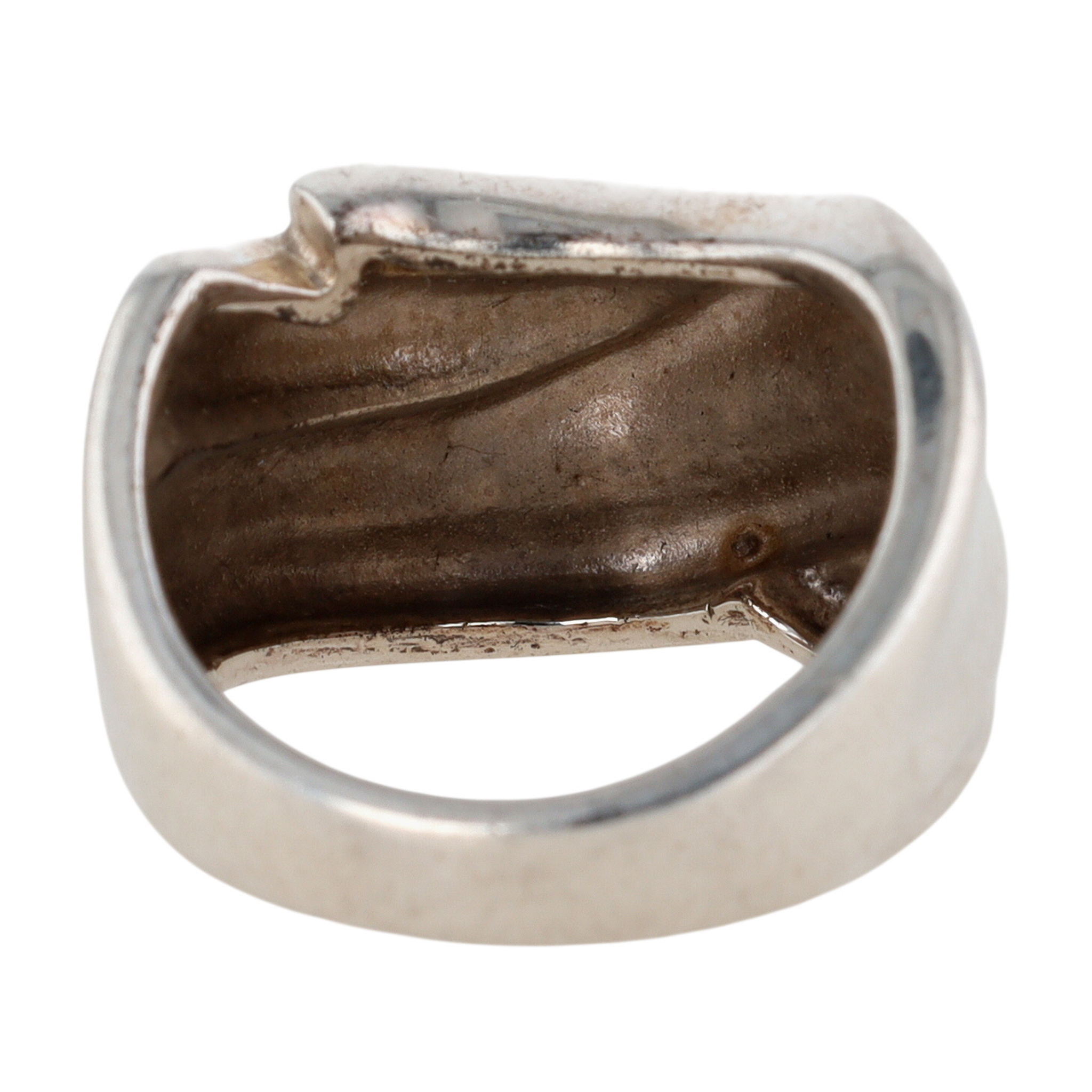 Silpada Sterling Silver Wavy Wide Band Ring Size 6.75