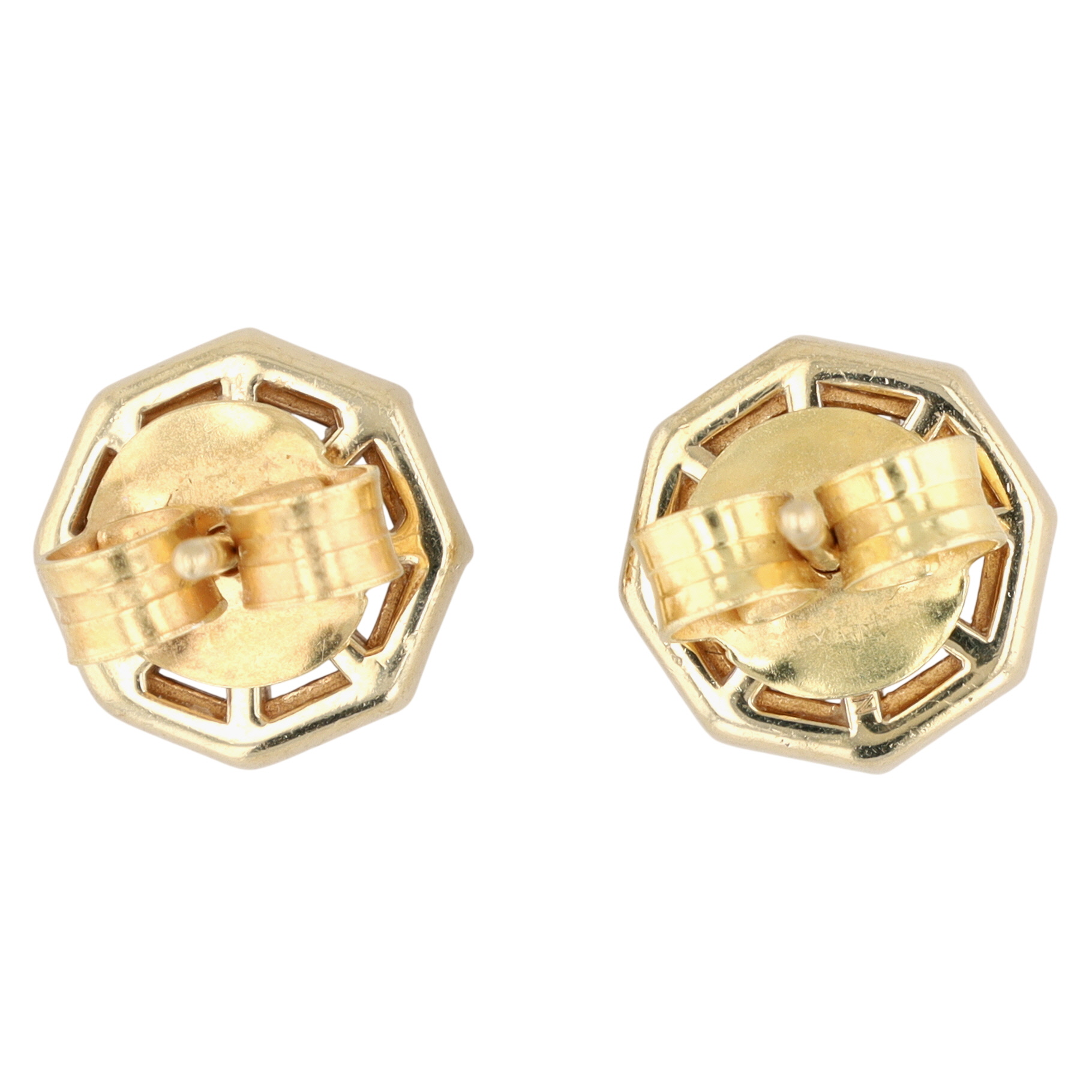 Silpada Gold Over Sterling Silver Diamond Halo Stud Earrings