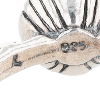 Silpada Sterling Silver CZ Blooming Dot Stud Ring Size 8