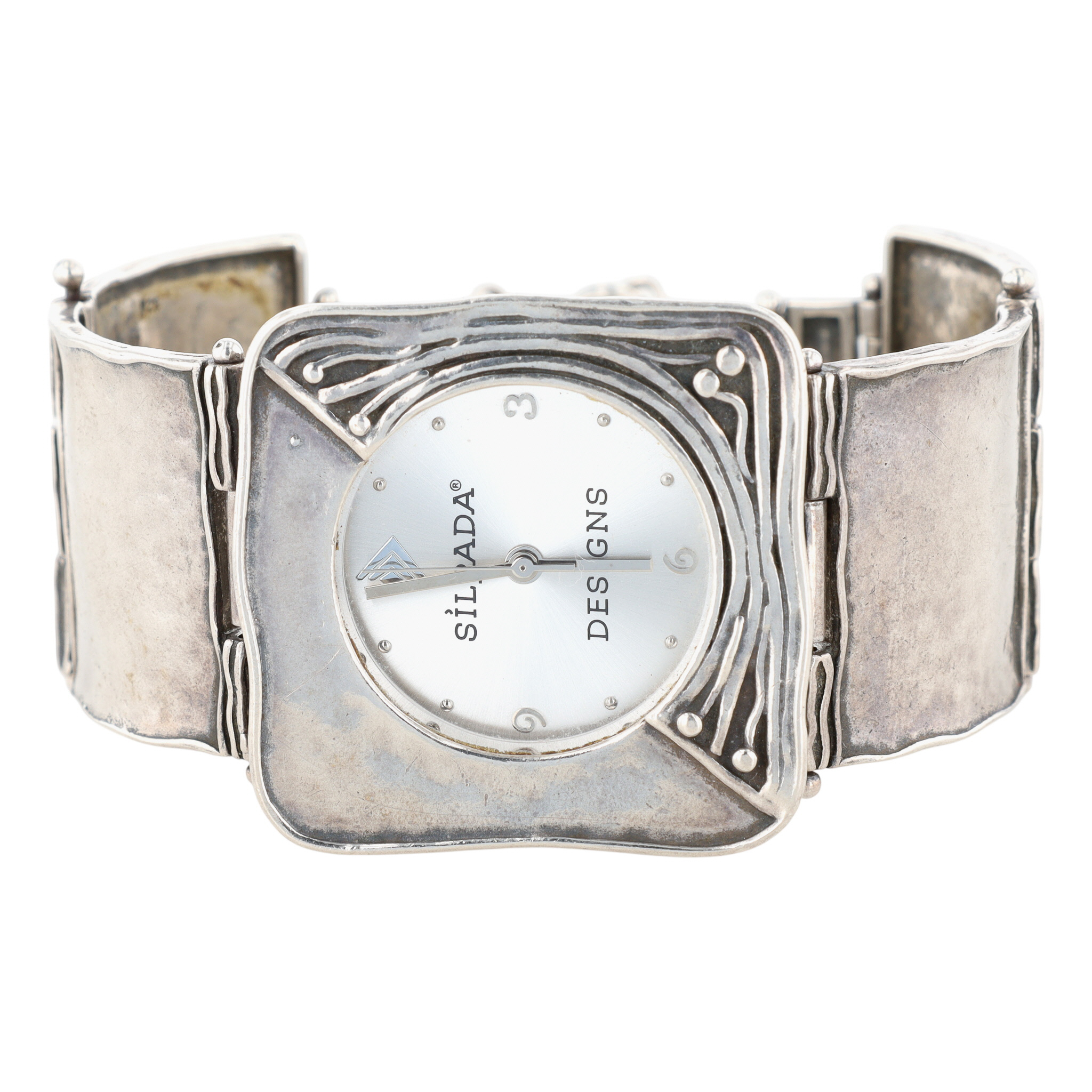 Silpada Sterling Silver Modern Swirl Link Watch