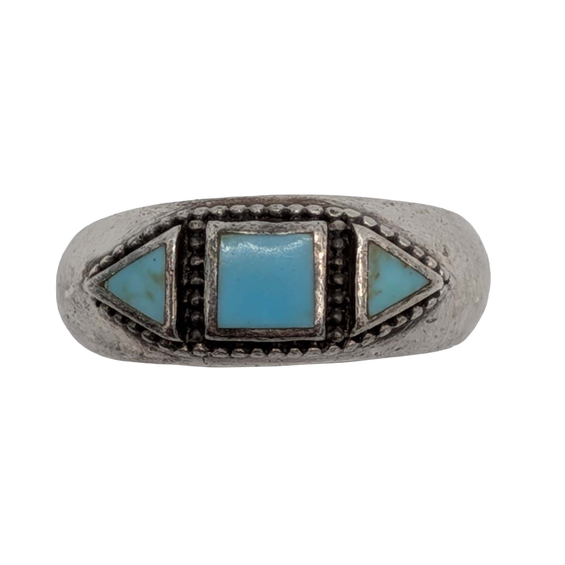 Sterling Silver Turquoise Ring Sz. 6