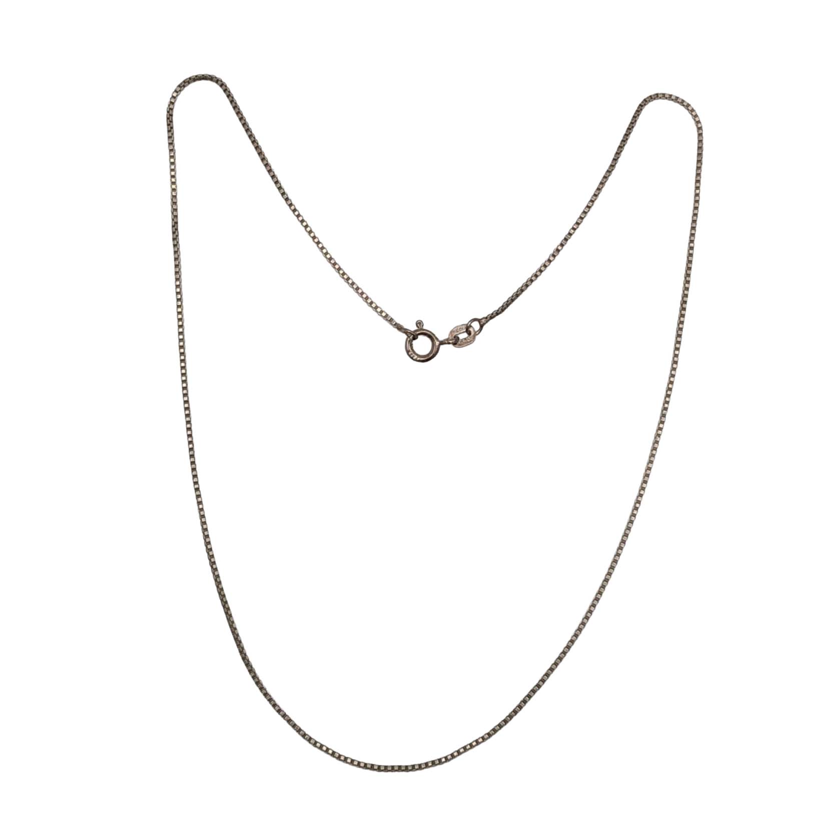 Sterling Box Chain Necklace
