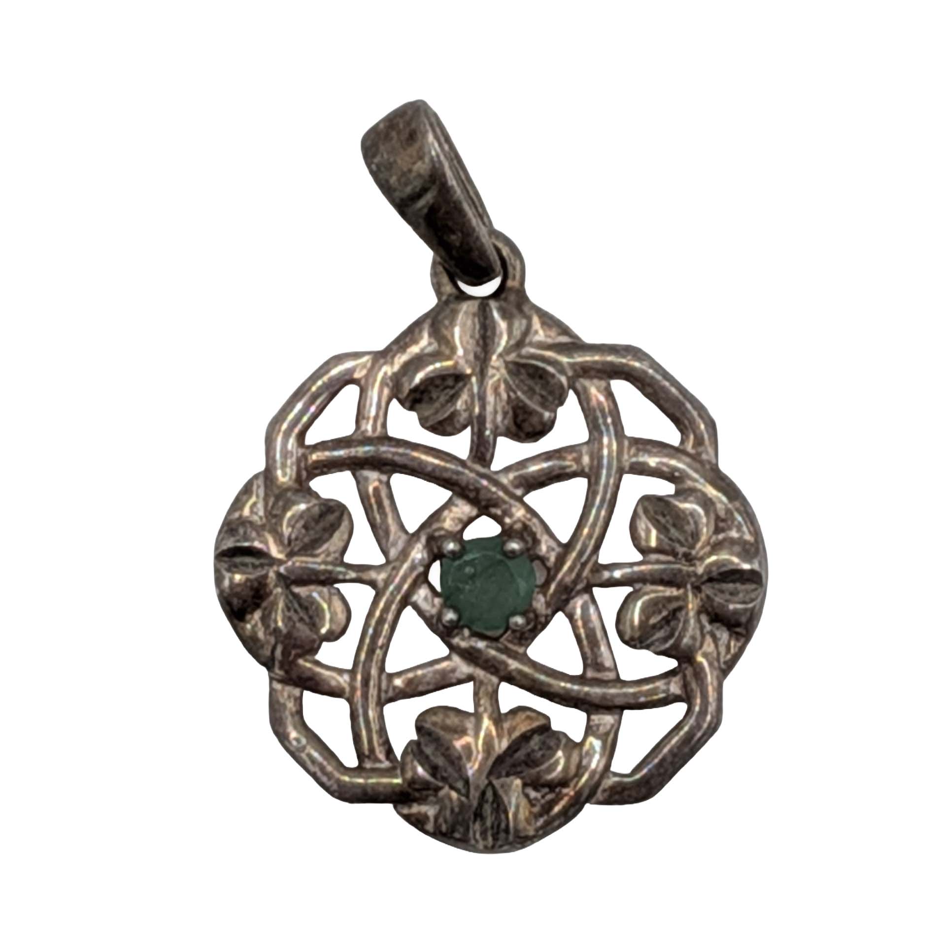 Signed Sterling Silver Celtic Knot Pendant