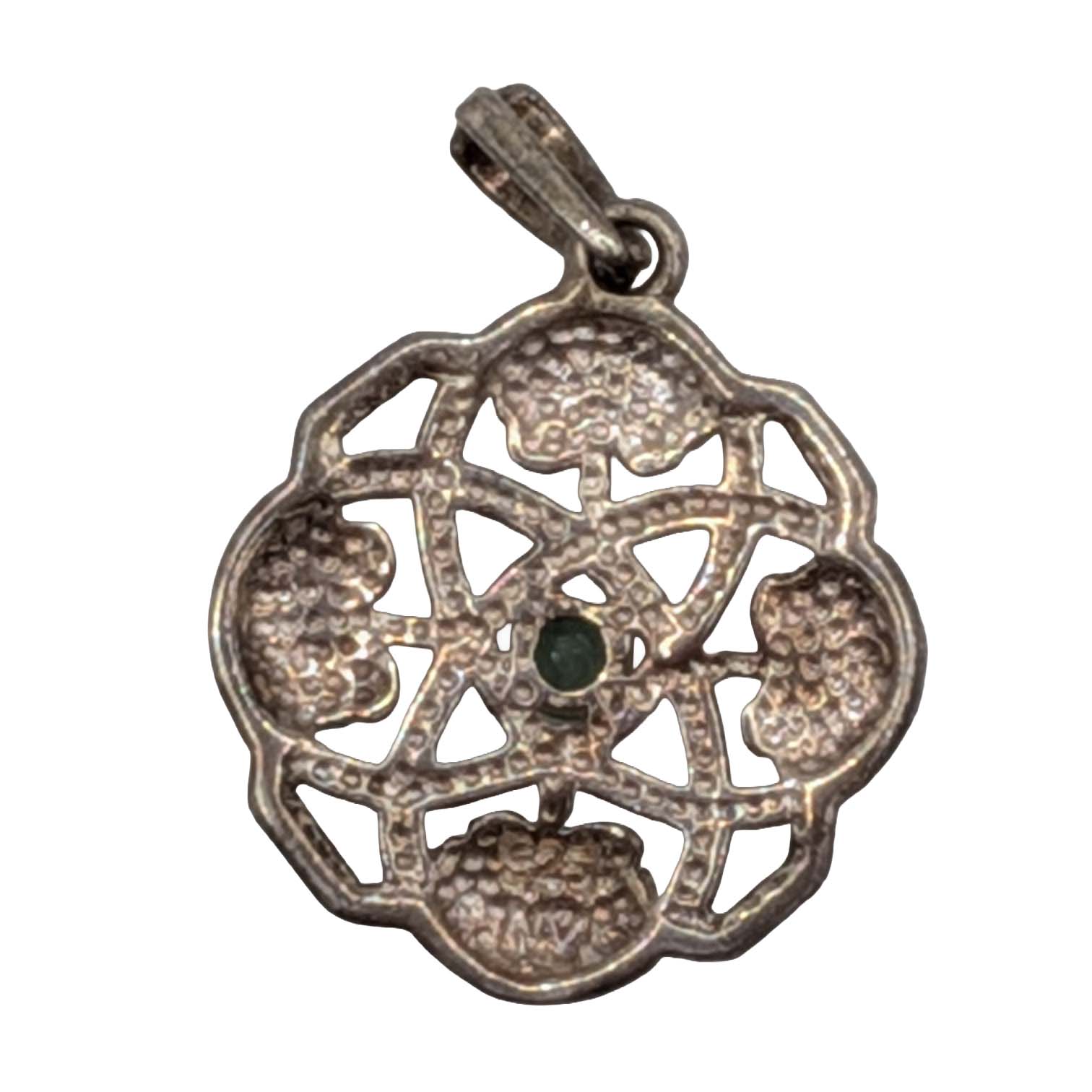 Signed Sterling Silver Celtic Knot Pendant