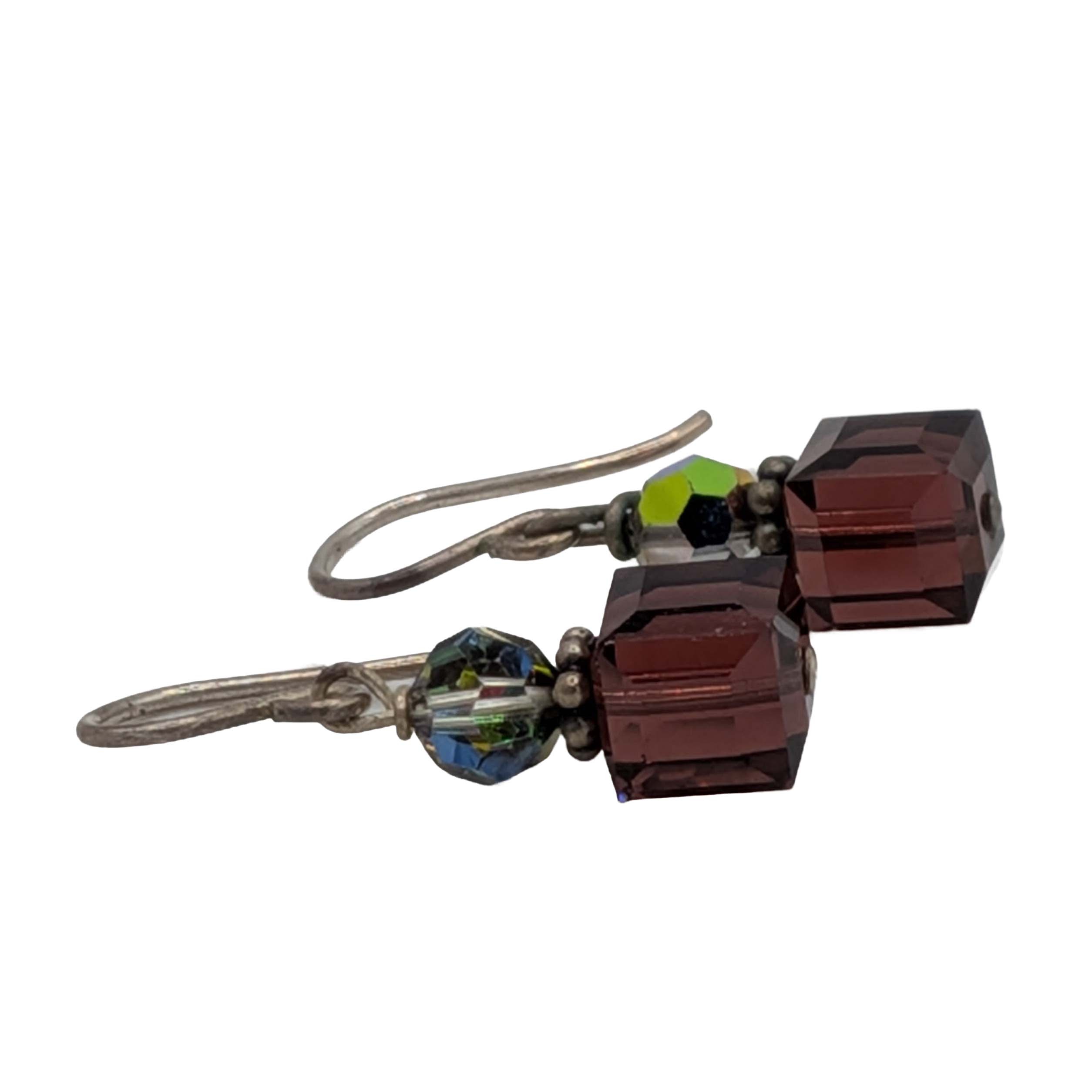 Sterling Silver Beaded Dangle Earrings