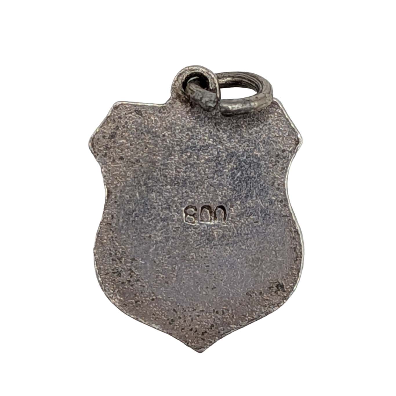 Signed Sterling Silver Goppingen Shield Charm