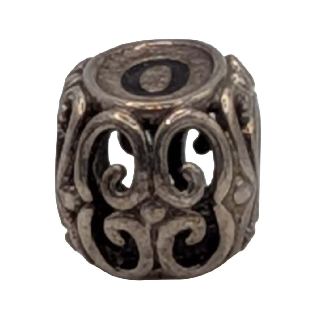 Signed Sterling Silver "O" Pendant Charm