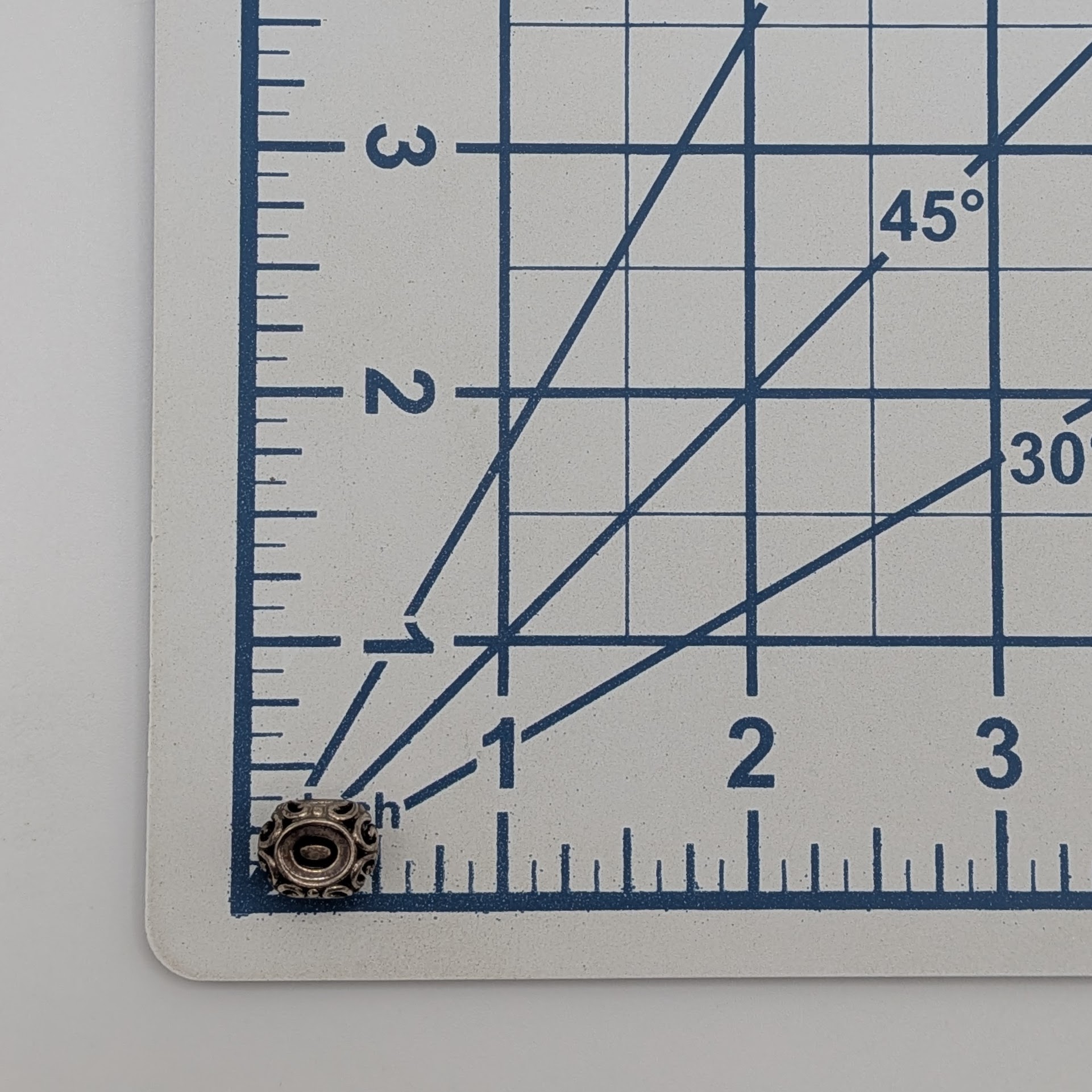 Signed Sterling Silver "O" Pendant Charm