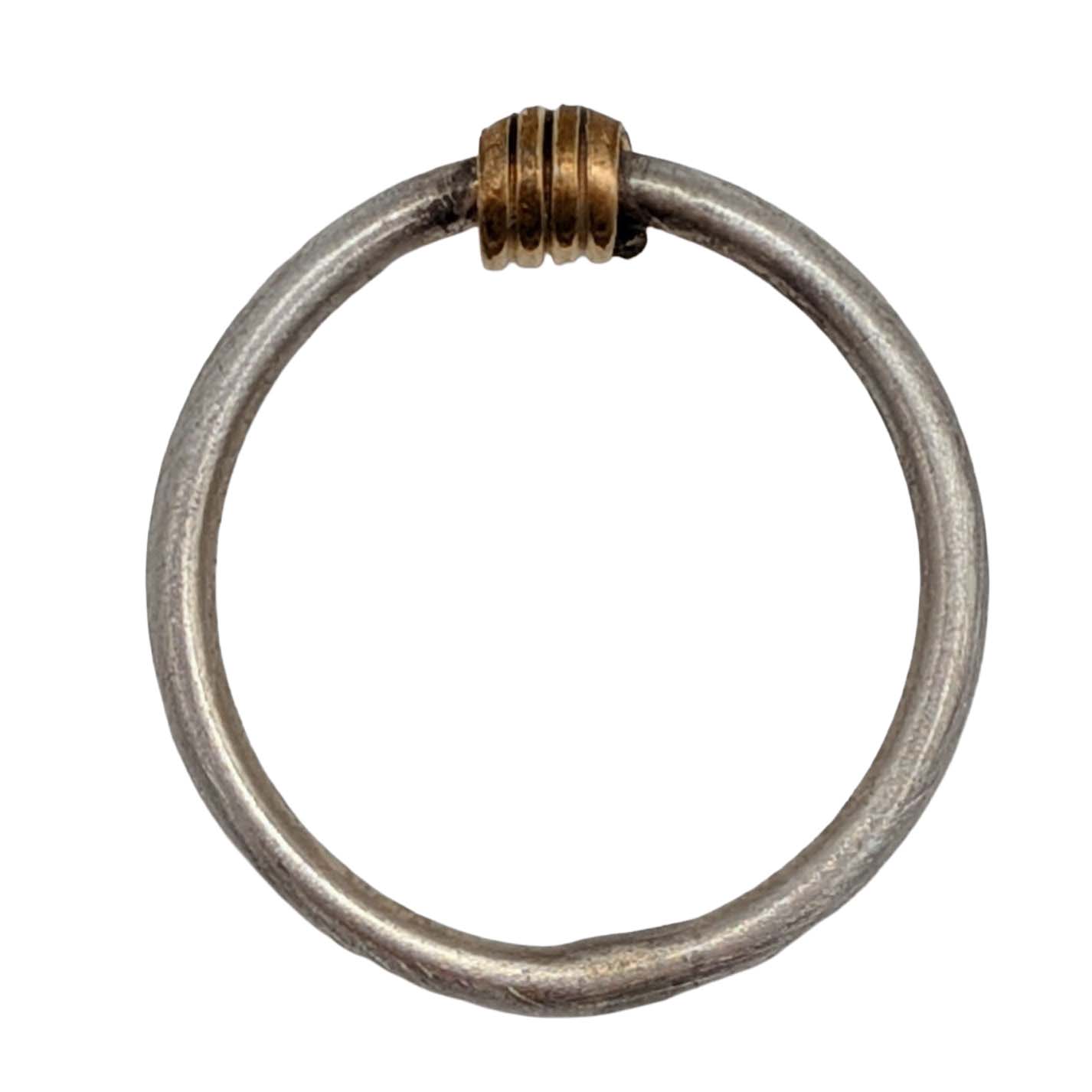 Gold Over Sterling Silver Wrap Around Ring Sz. 4.5