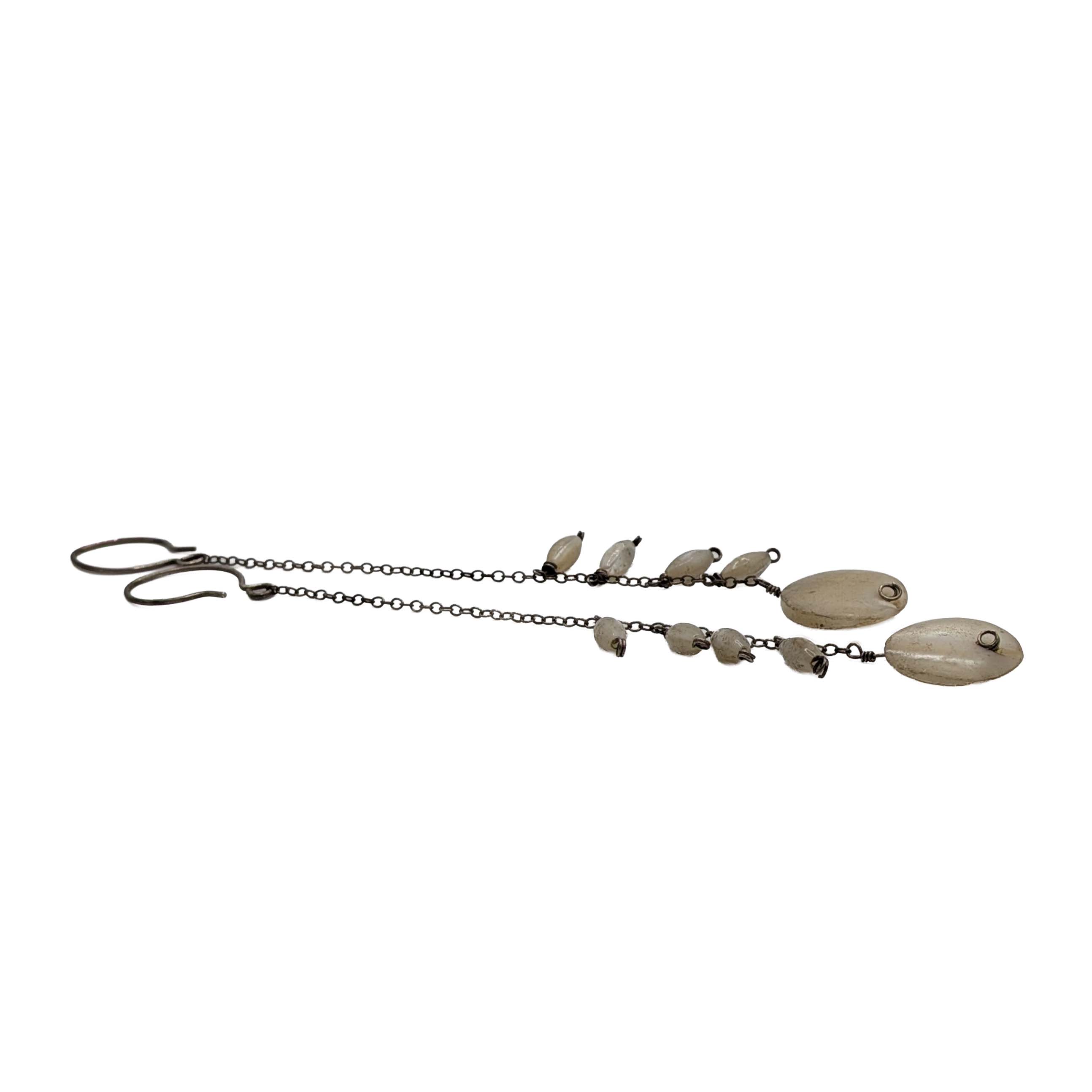 Sterling Silver Mother Of Pearl Dangle Earrings