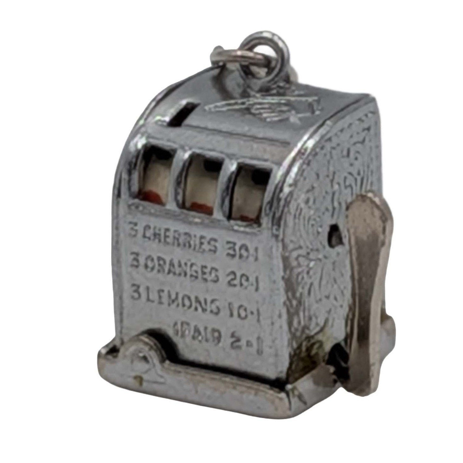 Sterling Silver Slot Machine Charm
