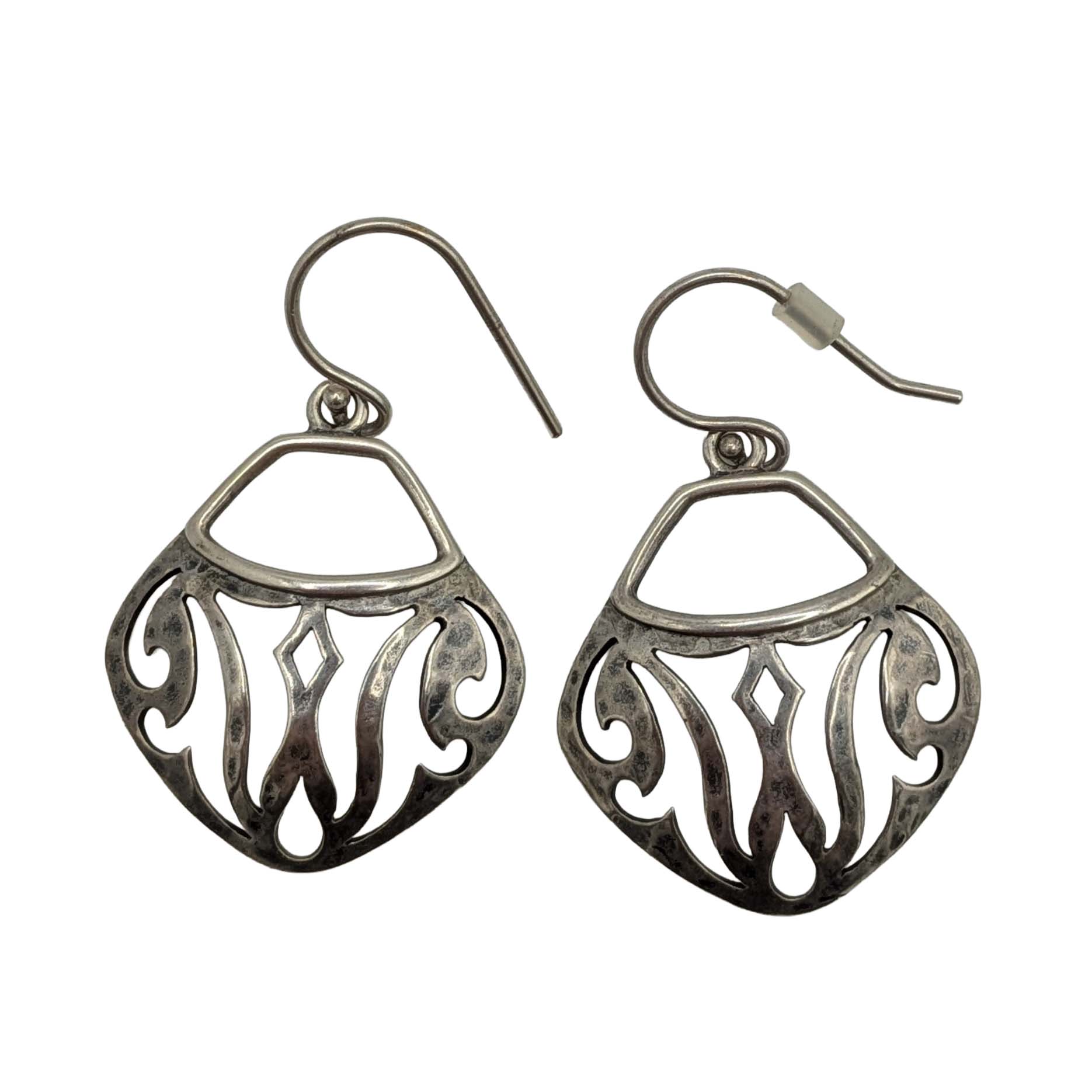 Sterling Silver Parisian Bistro Hook Earrings