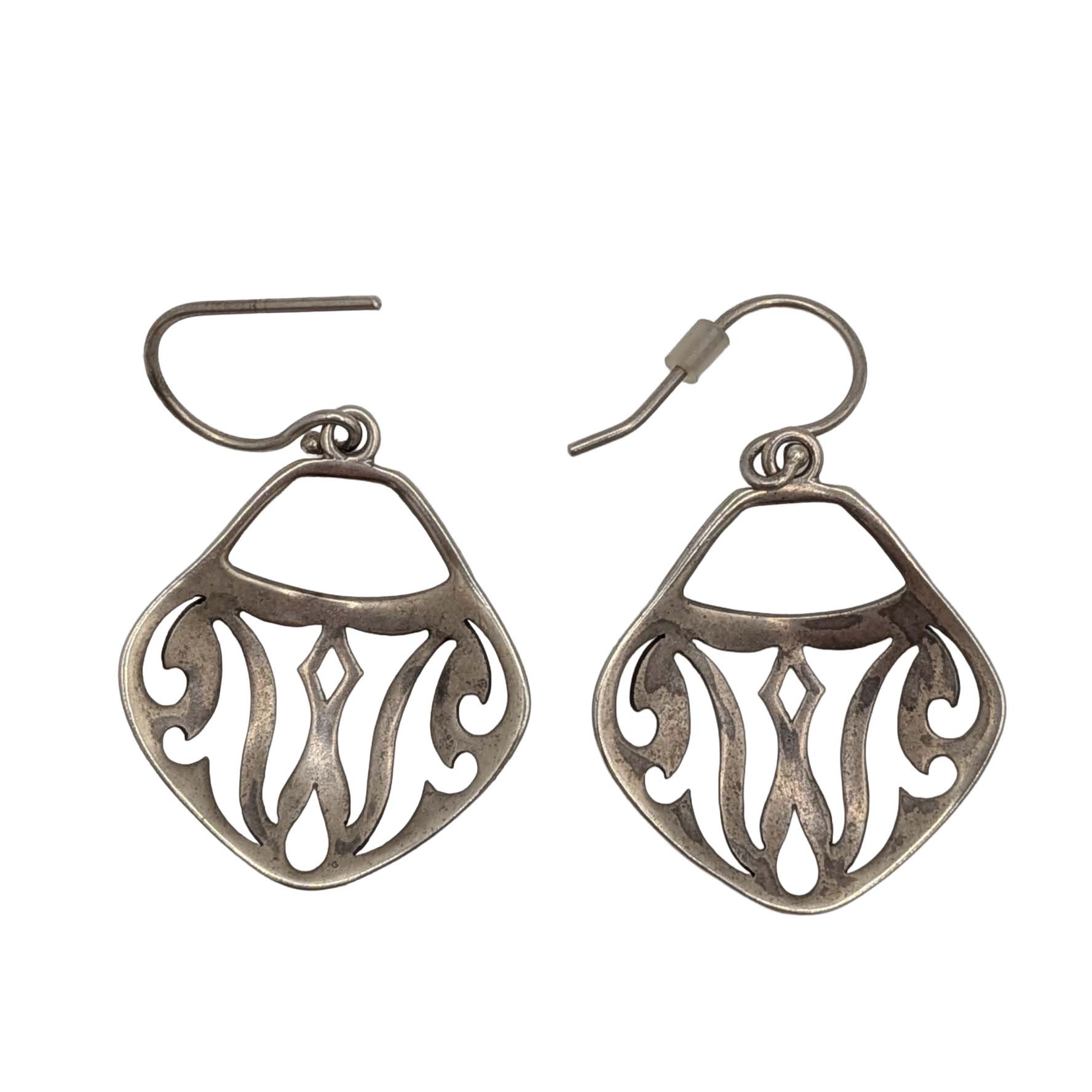 Sterling Silver Parisian Bistro Hook Earrings