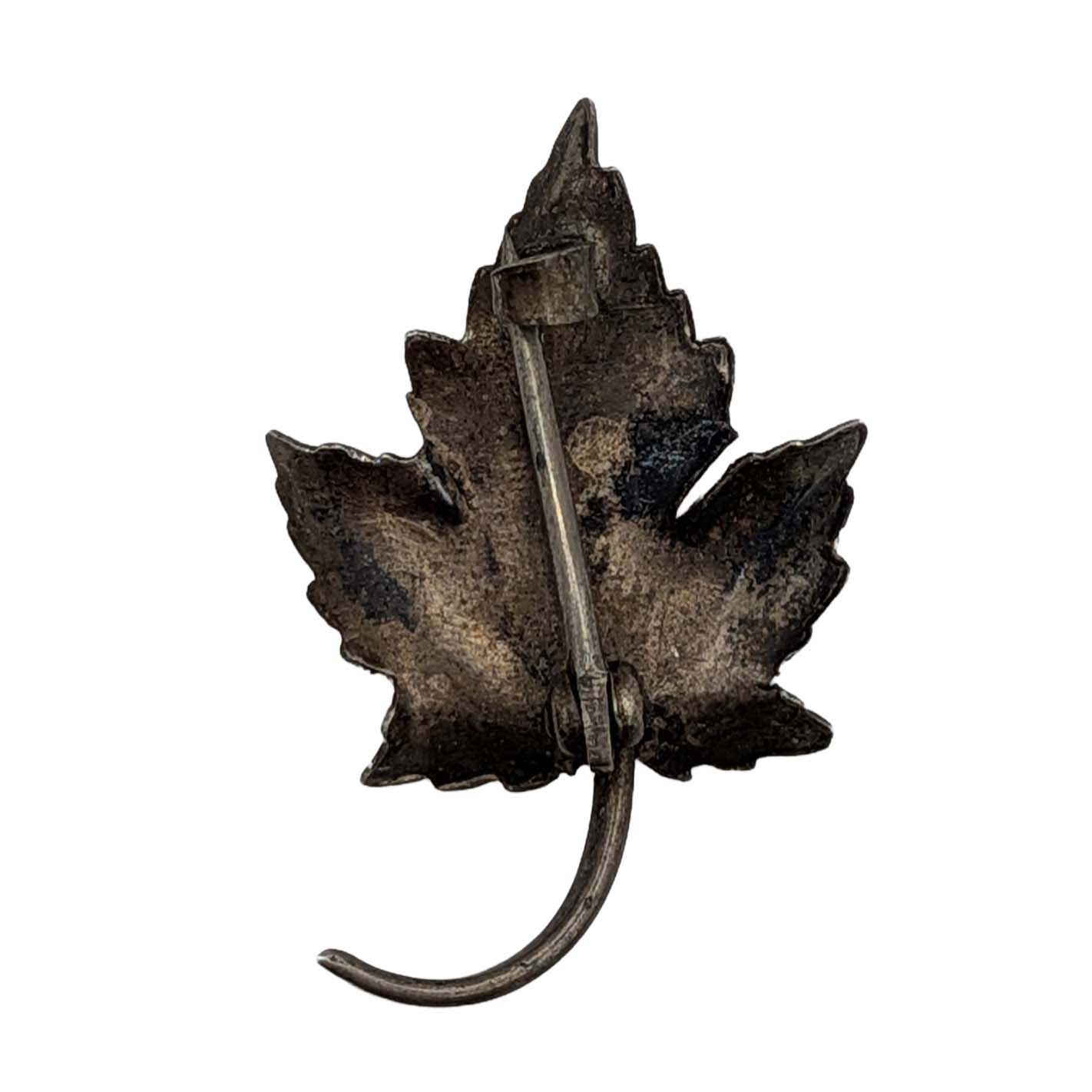 Sterling Silver Maple Leaf Brooch