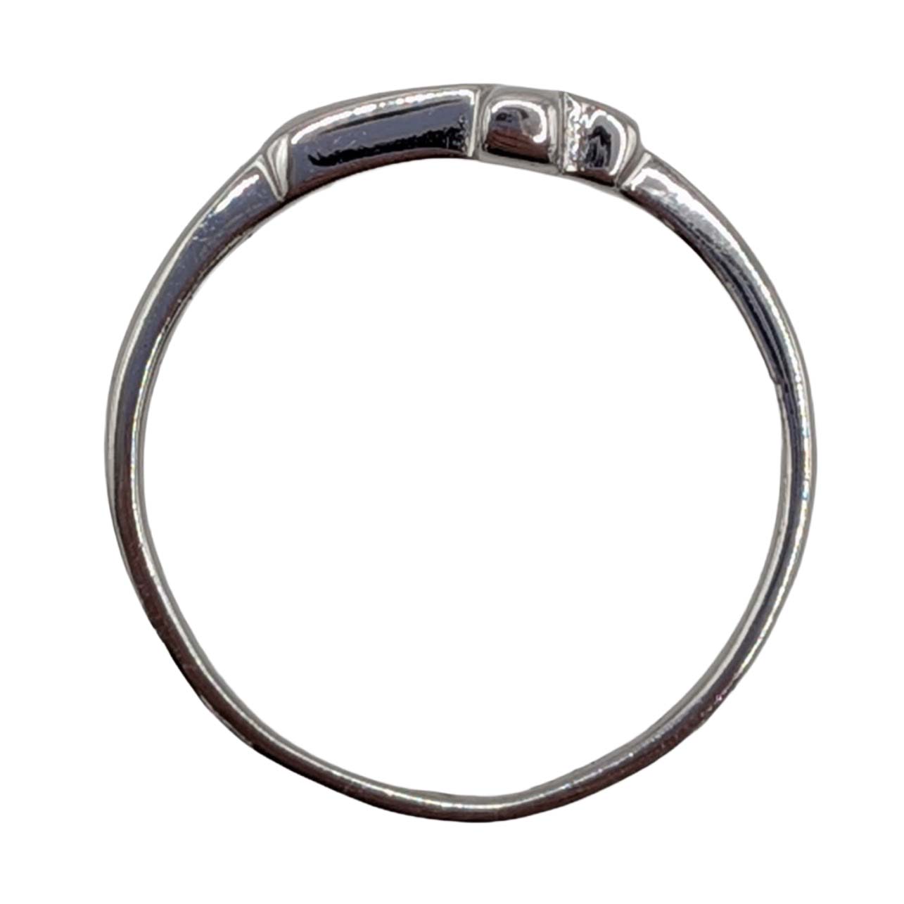 Signed Sterling Silver Cross Band Ring Sz. 5.75