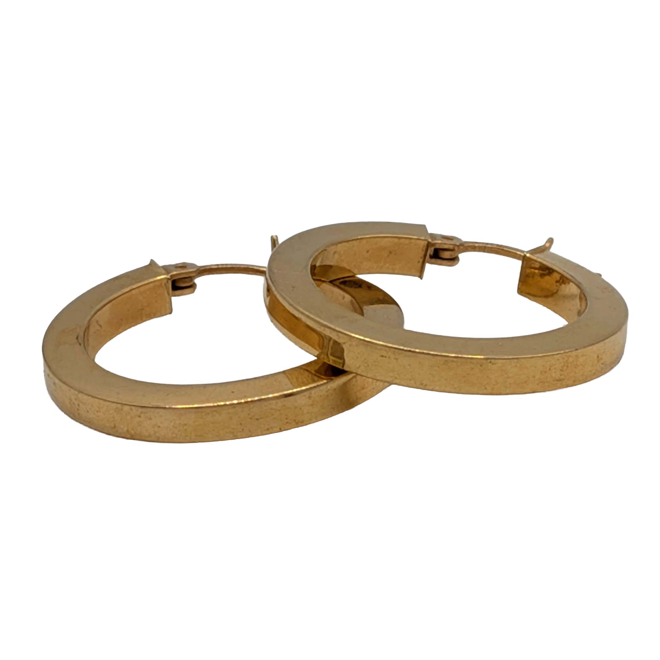 14K Square Hoop Earrings