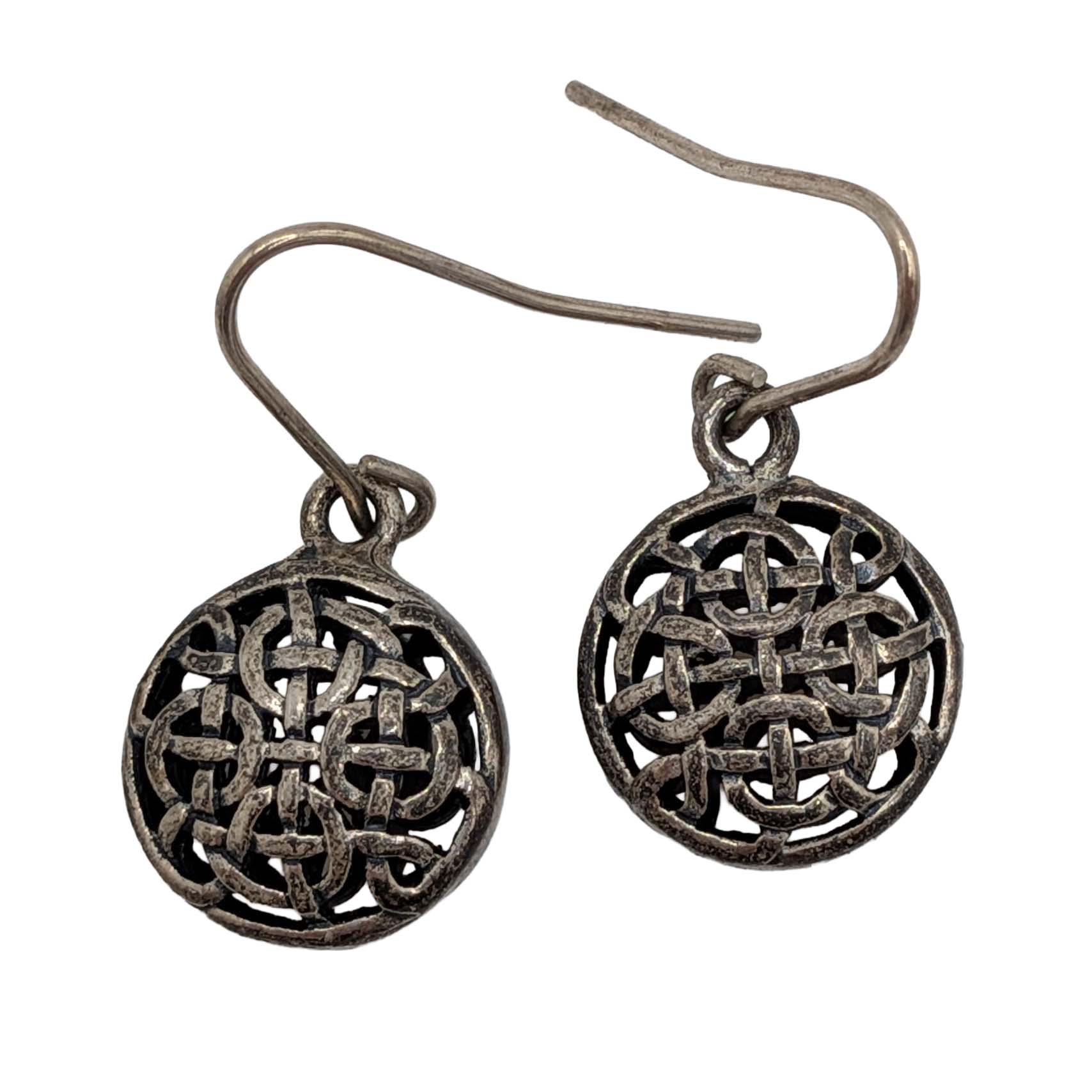 Sterling Silver Celtic Knot Hook Earrings