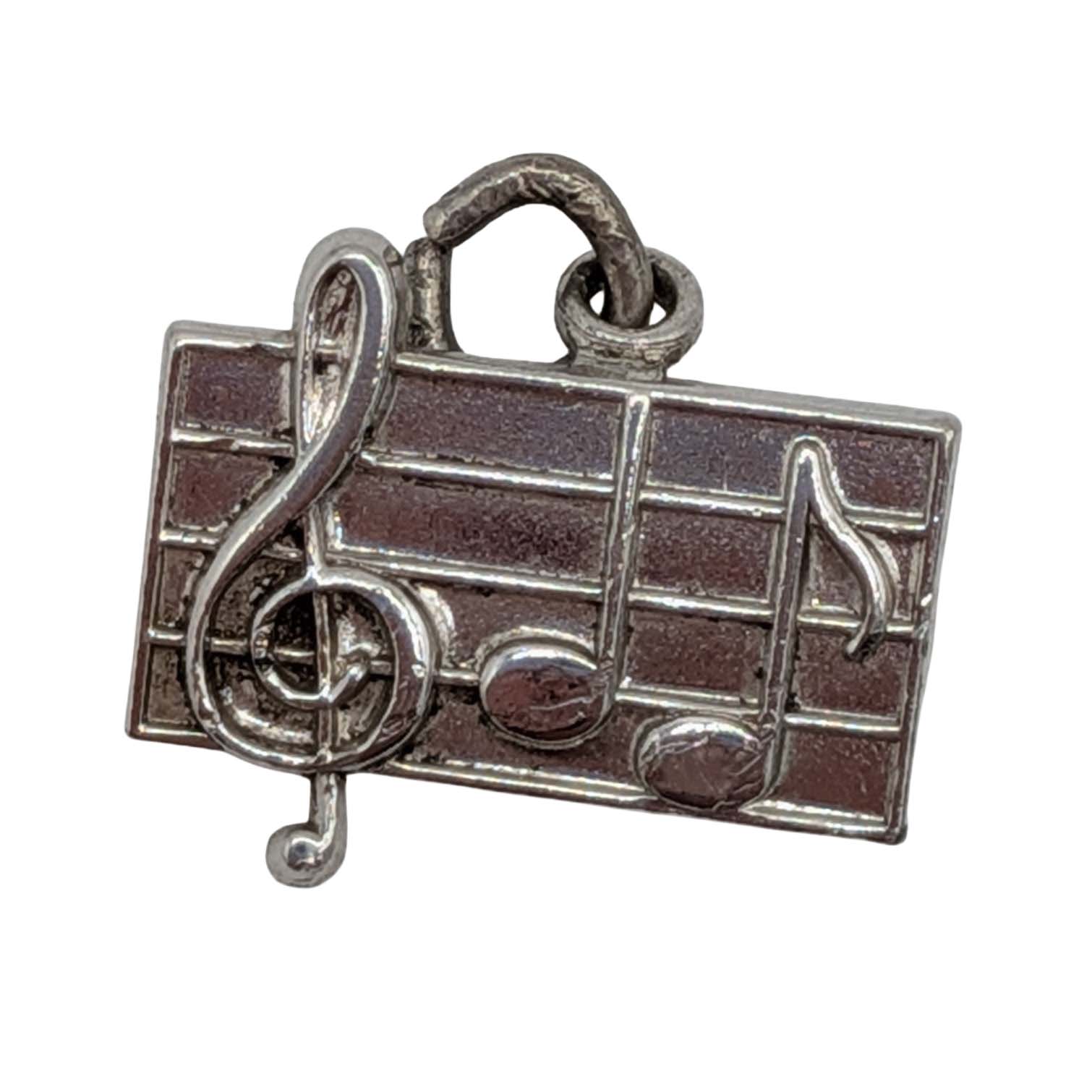 Sterling Silver Musical Notes Charm