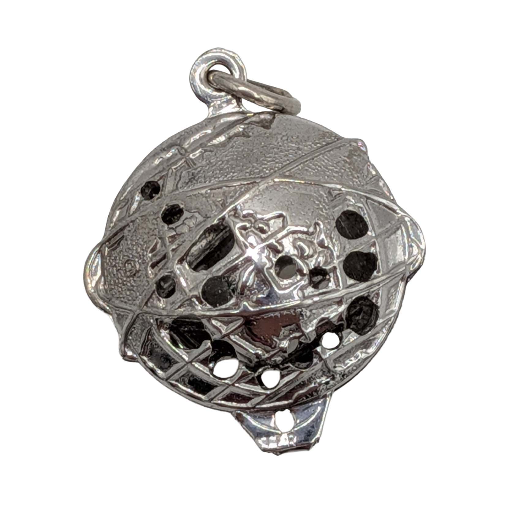 Sterling Silver Worlds Fair Globe Charm