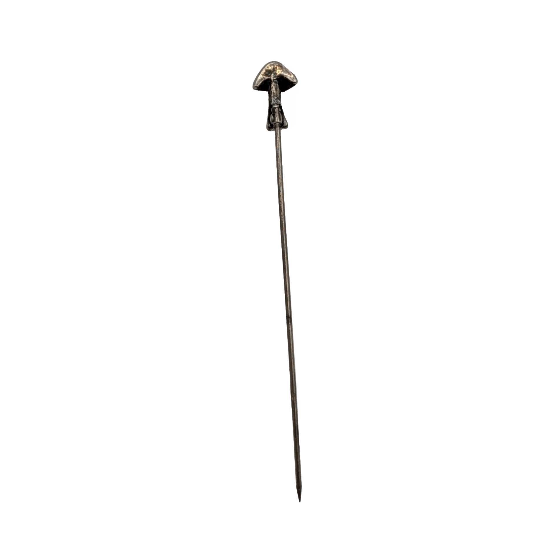 Sterling Silver Mushroom Pin