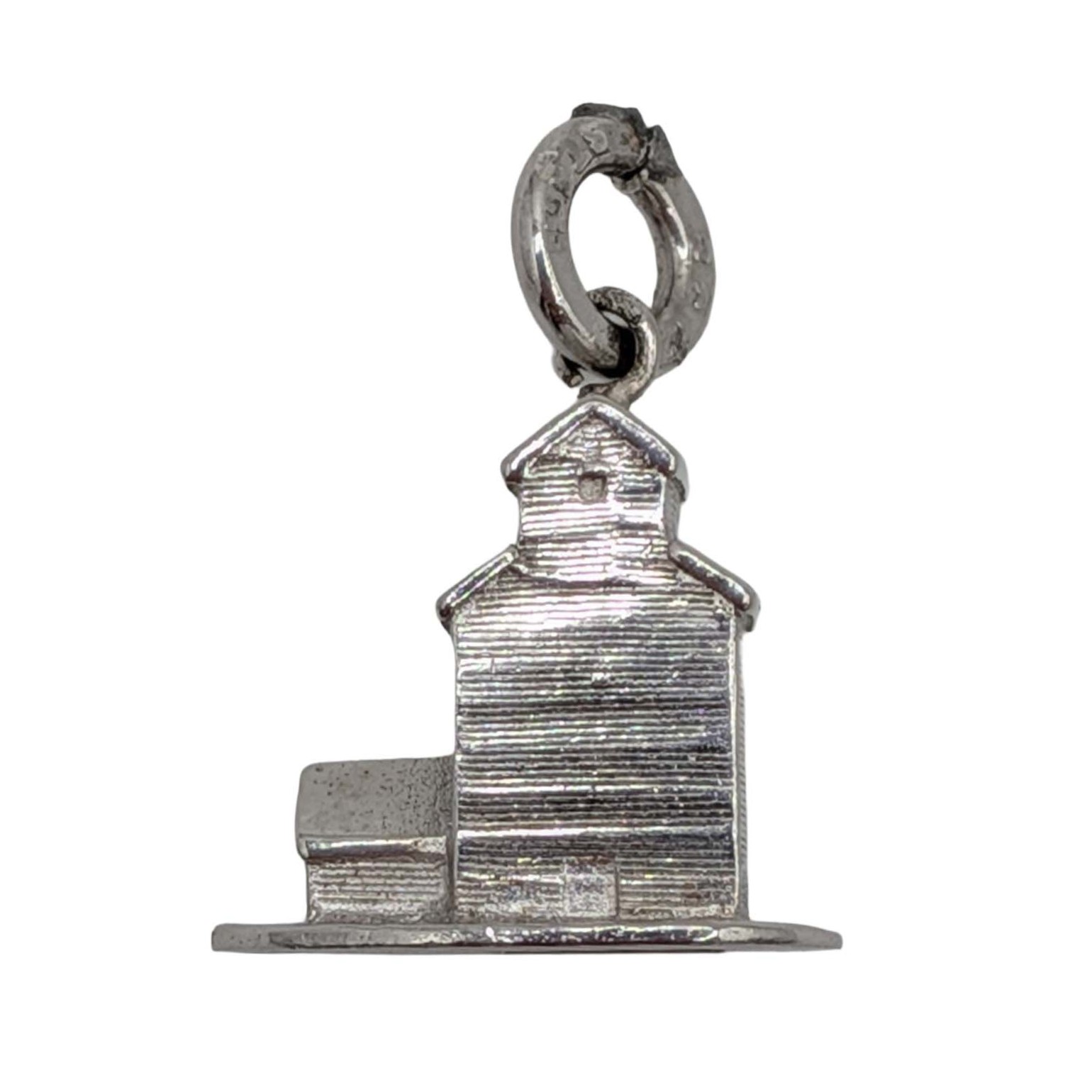 Sterling Silver Church W/ Bell Tower Charm