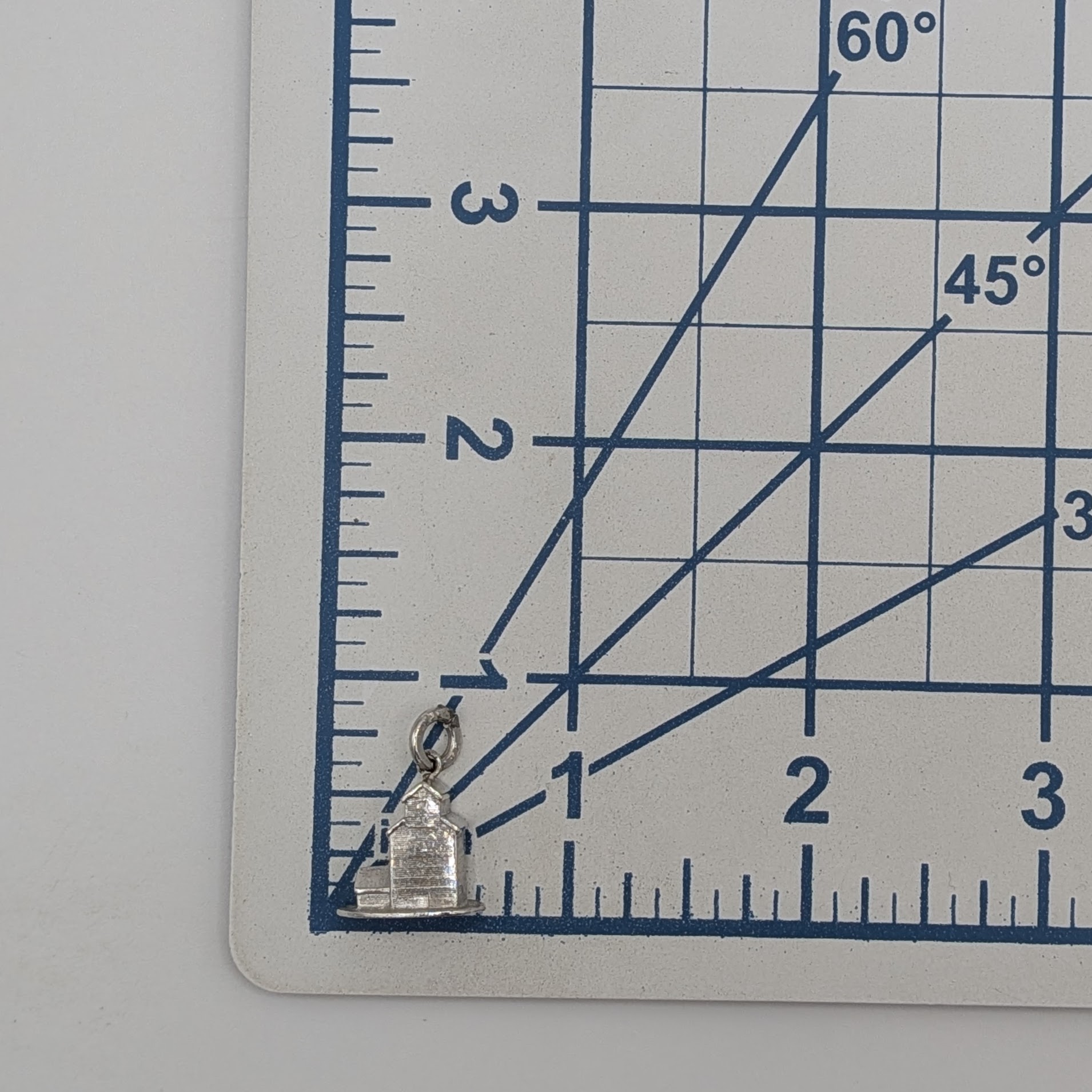 Sterling Silver Church W/ Bell Tower Charm