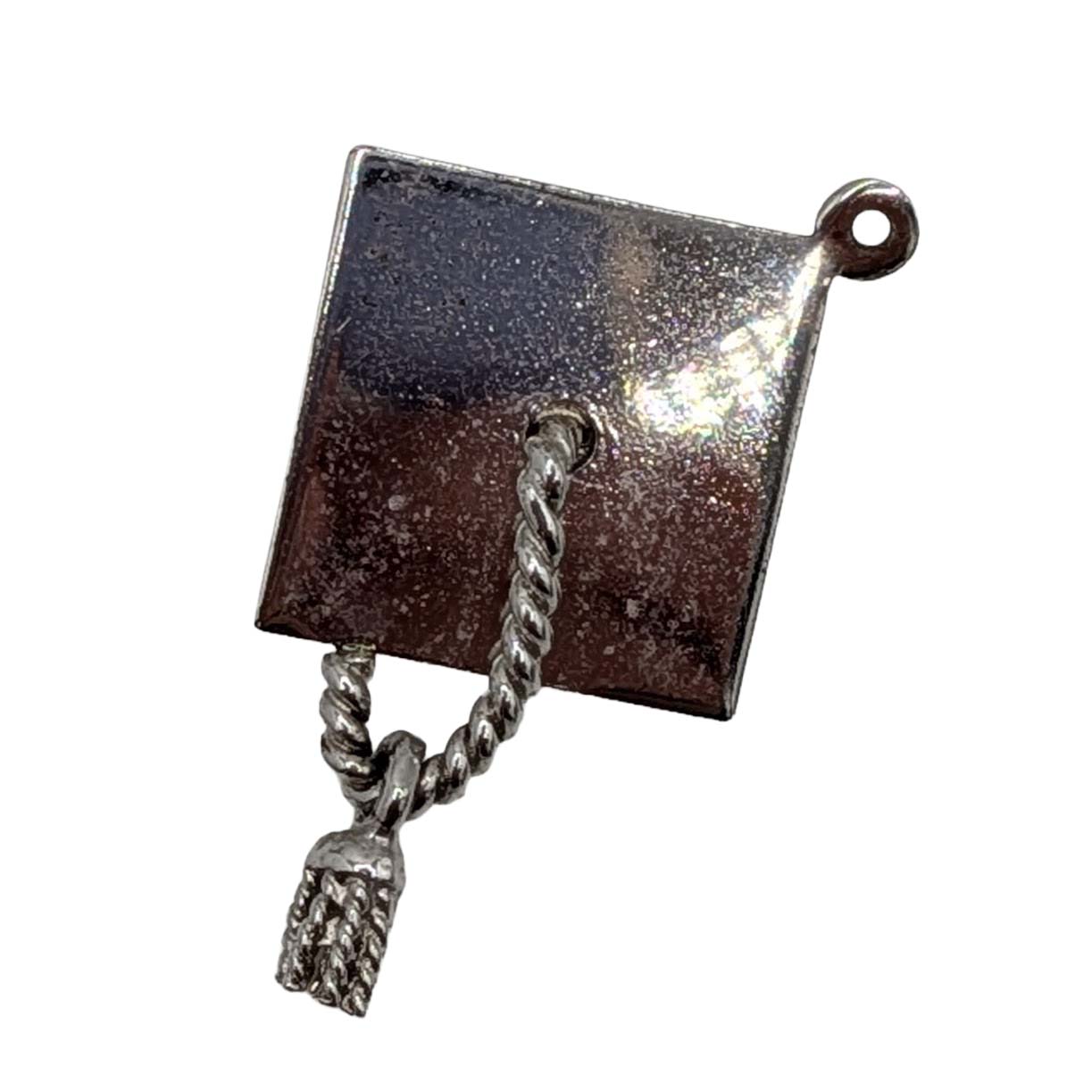 Sterling Silver Graduation Cap Charm