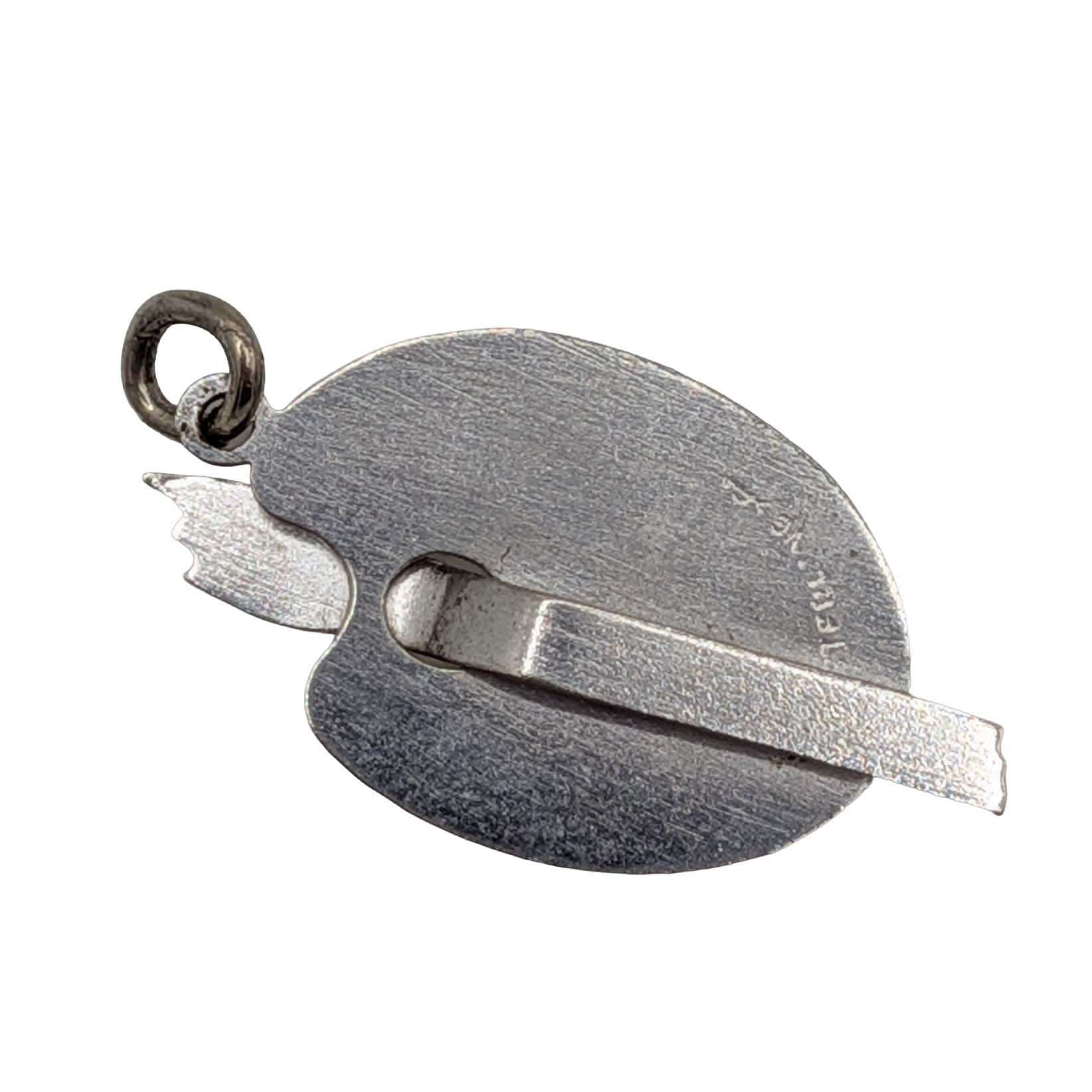 Sterling Silver Art Pallete Resin Charm