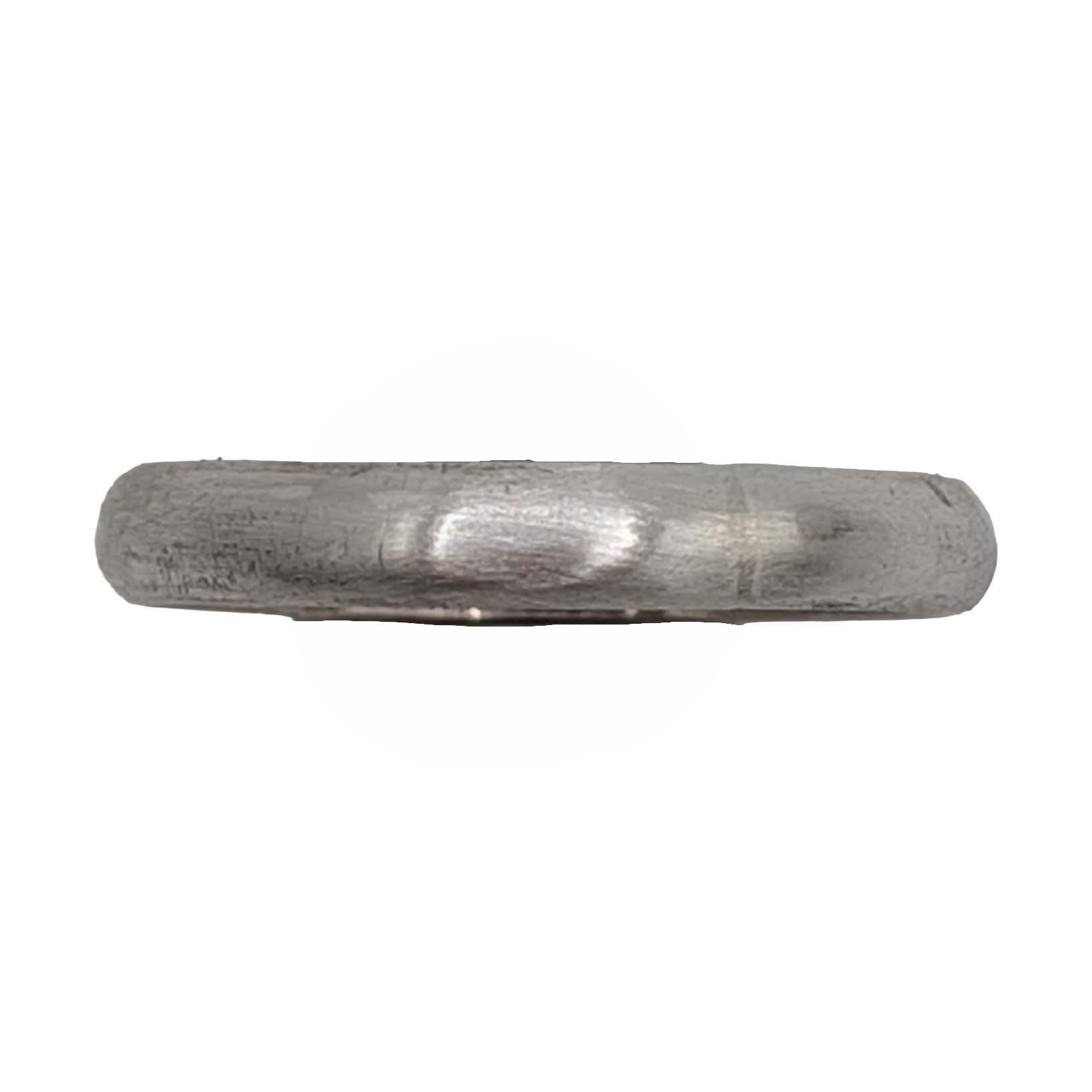 Signed Sterling Silver Smooth Band Ring Sz. 6.75