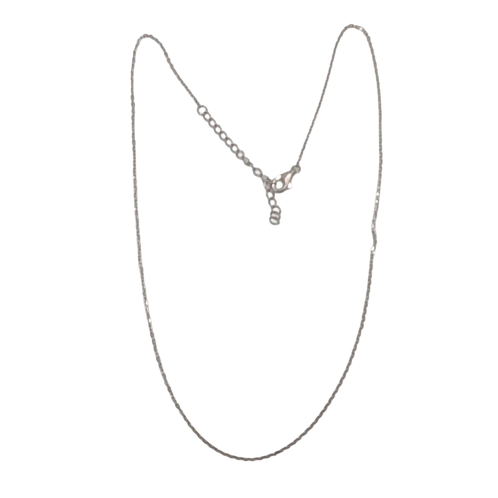 Signed Sterling Silver Cable Chain Necklace