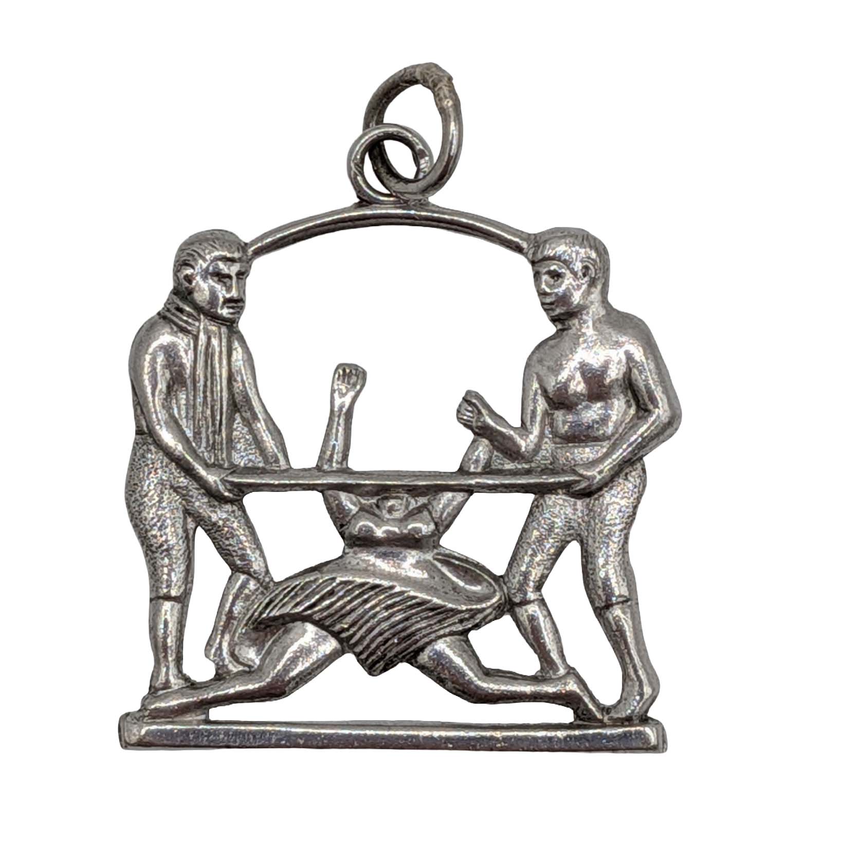 Sterling Silver Men Doing The Limbo Charm