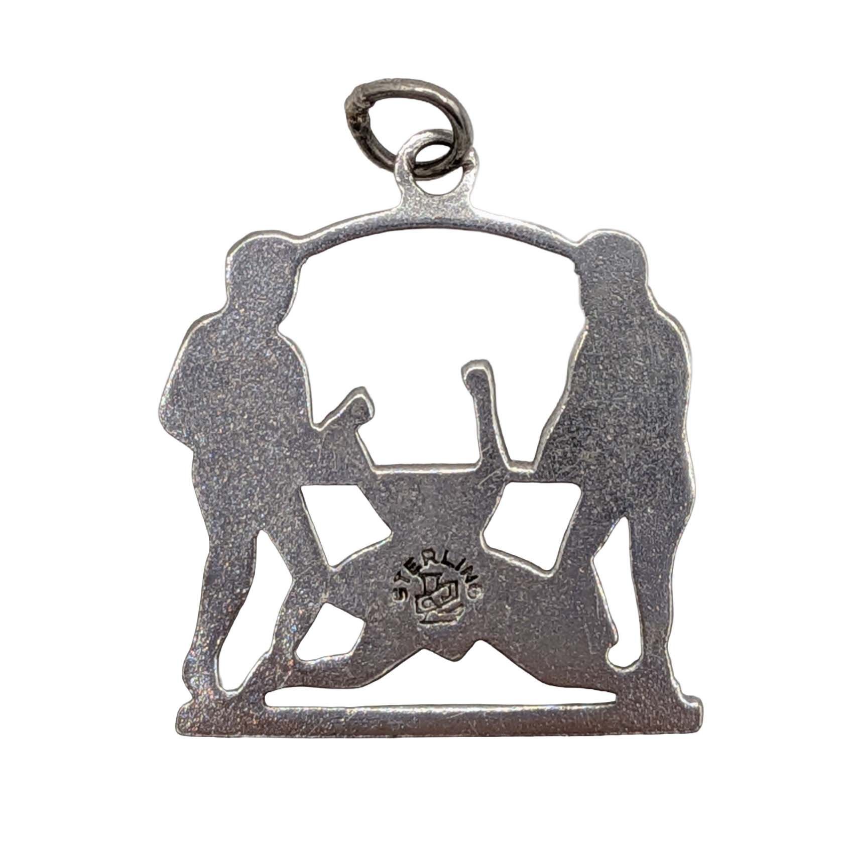 Sterling Silver Men Doing The Limbo Charm