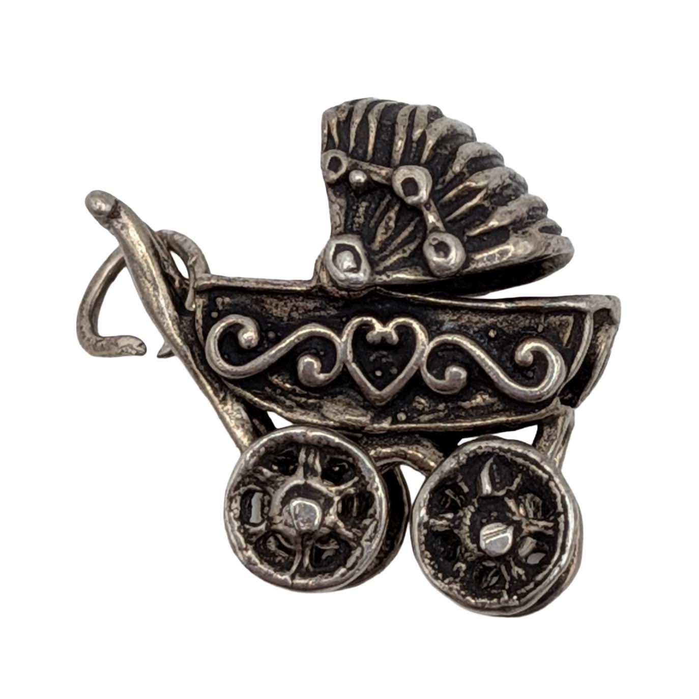 Sterling Silver Pram Charm