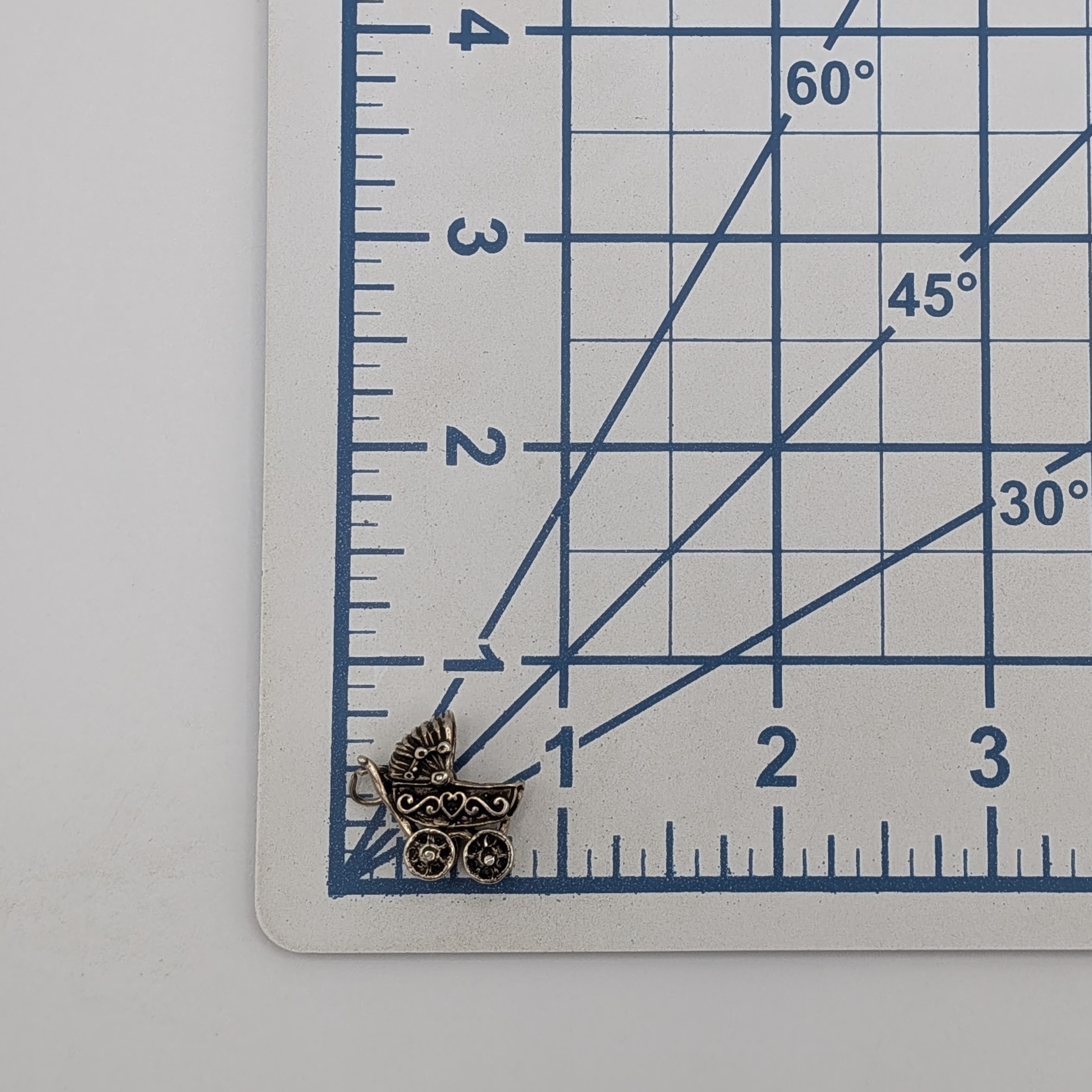 Sterling Silver Pram Charm