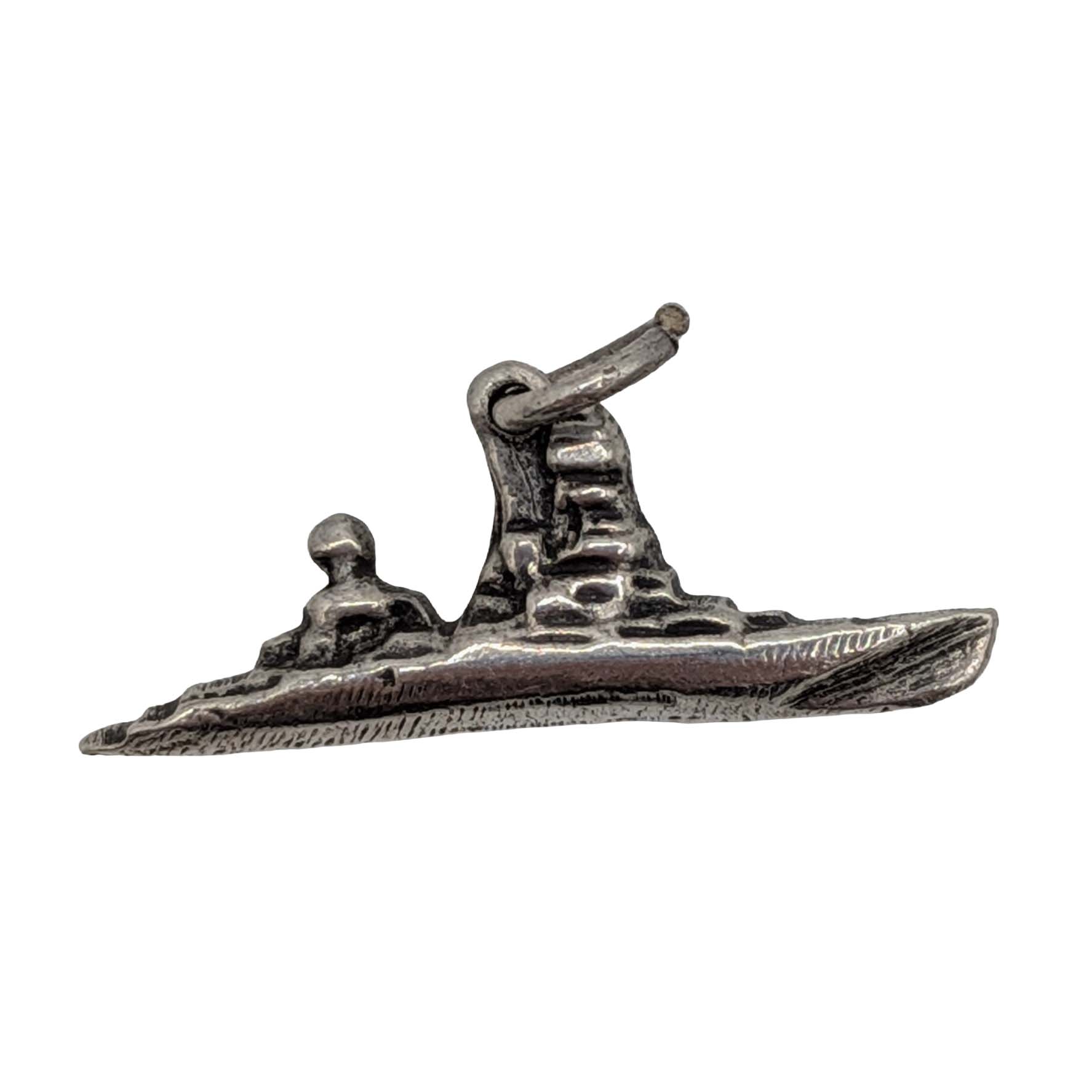 Vintage Sterling Silver WWll Destroyer Ship Charm