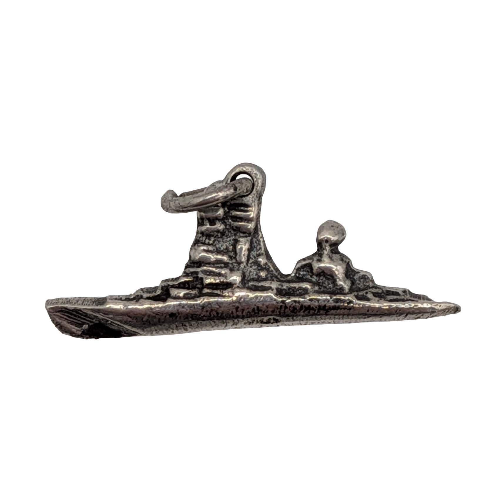 Vintage Sterling Silver WWll Destroyer Ship Charm