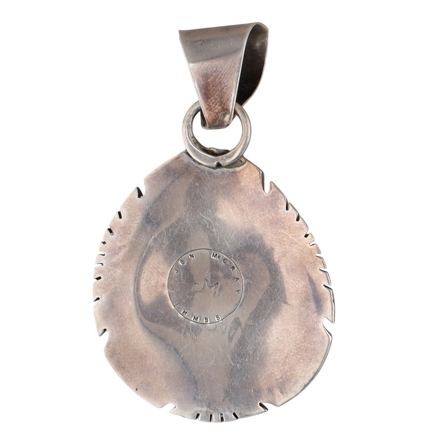 Jon McCray Navajo Sterling Turquoise Pendant