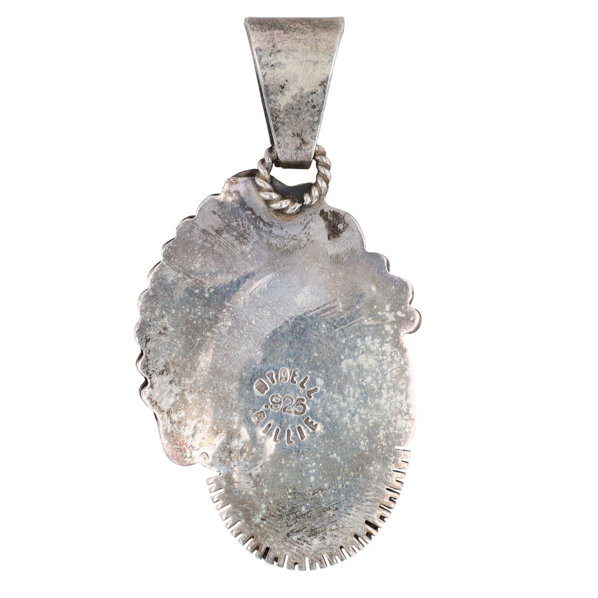 Wydell Billie Navajo Sterling Turquoise Pendant