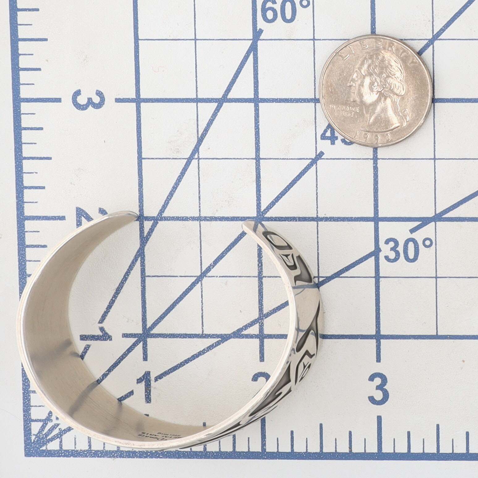 Danny Dennis First Nations Northwest Coast Motif Cuff Bracelet