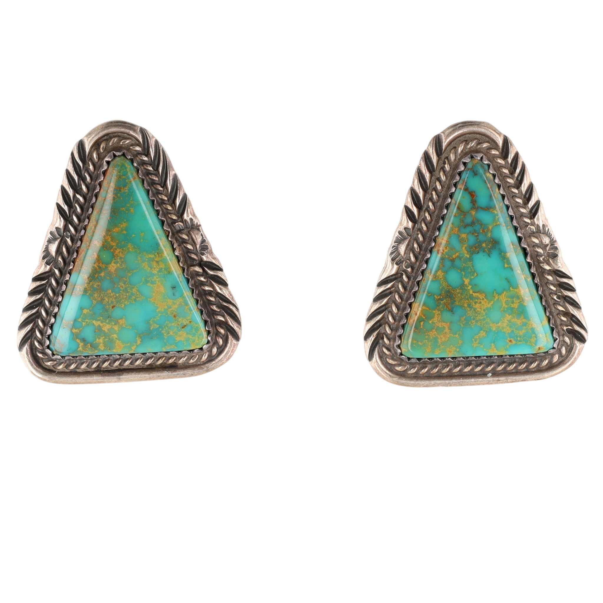 Navajo Sterling Turquoise Earrings