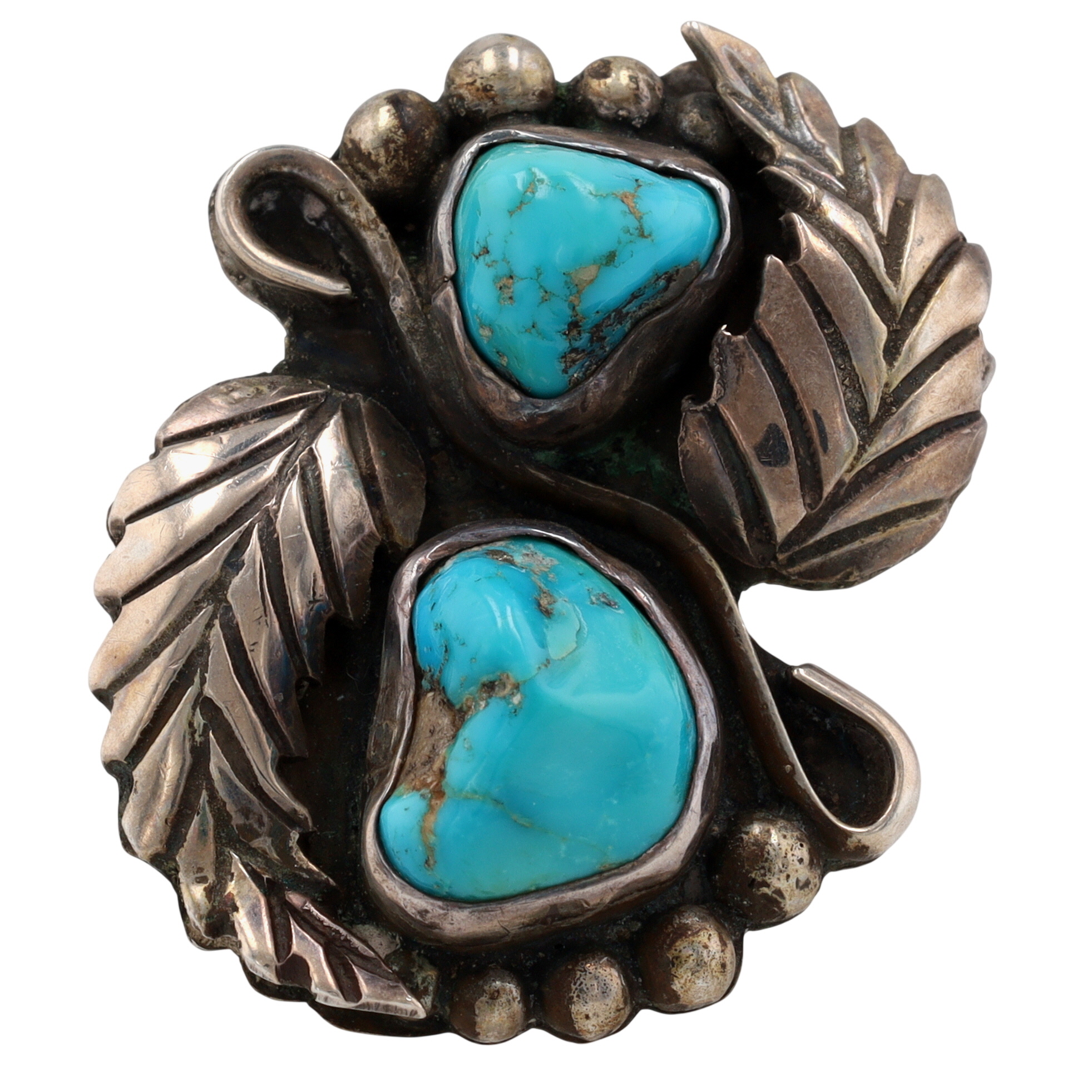 Vintage Navajo Sterling Turquoise Ring Sz 6