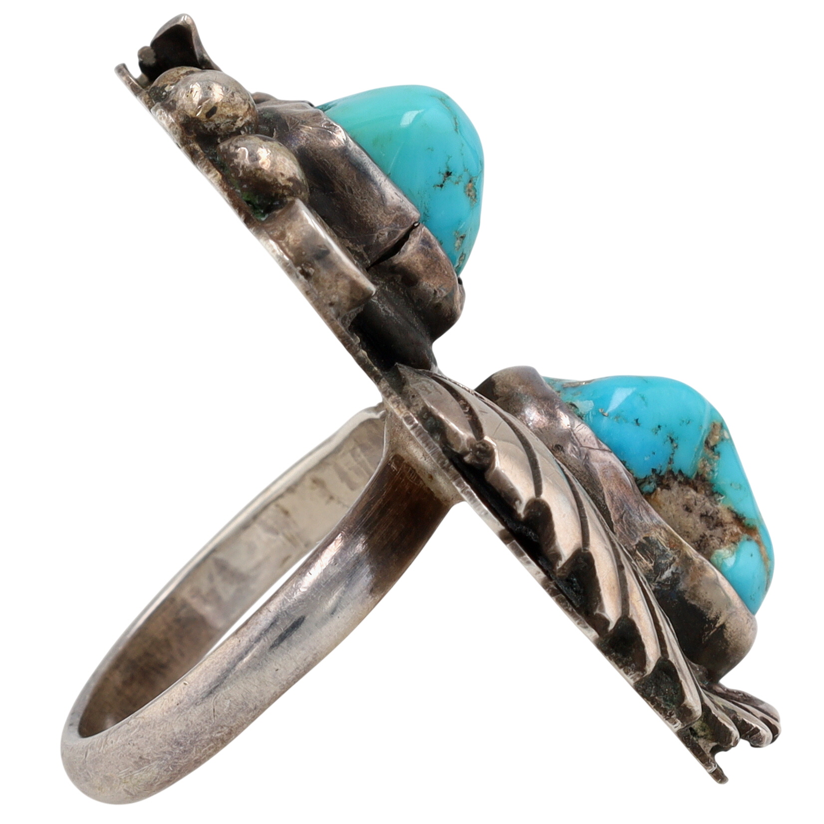 Vintage Navajo Sterling Turquoise Ring Sz 6