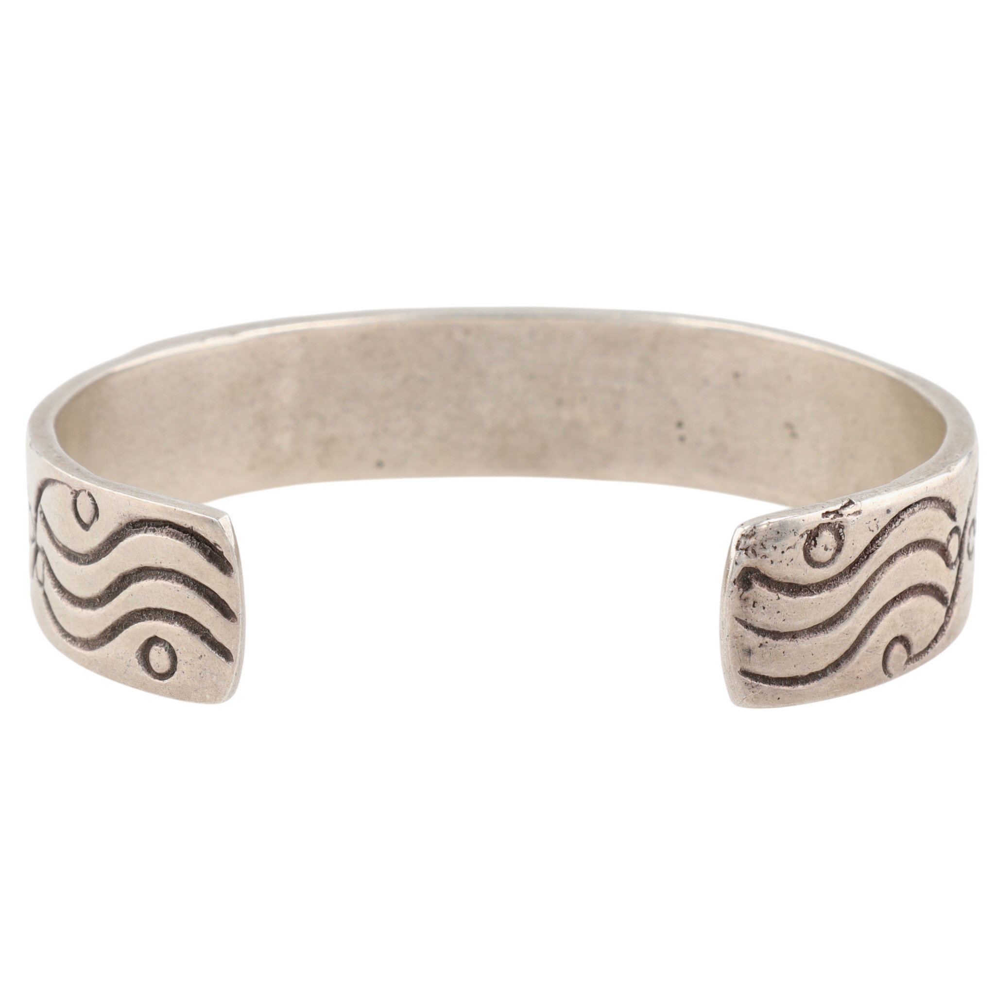 Vintage Zuni Sterling Multi-Stone Inlay Cuff Bracelet