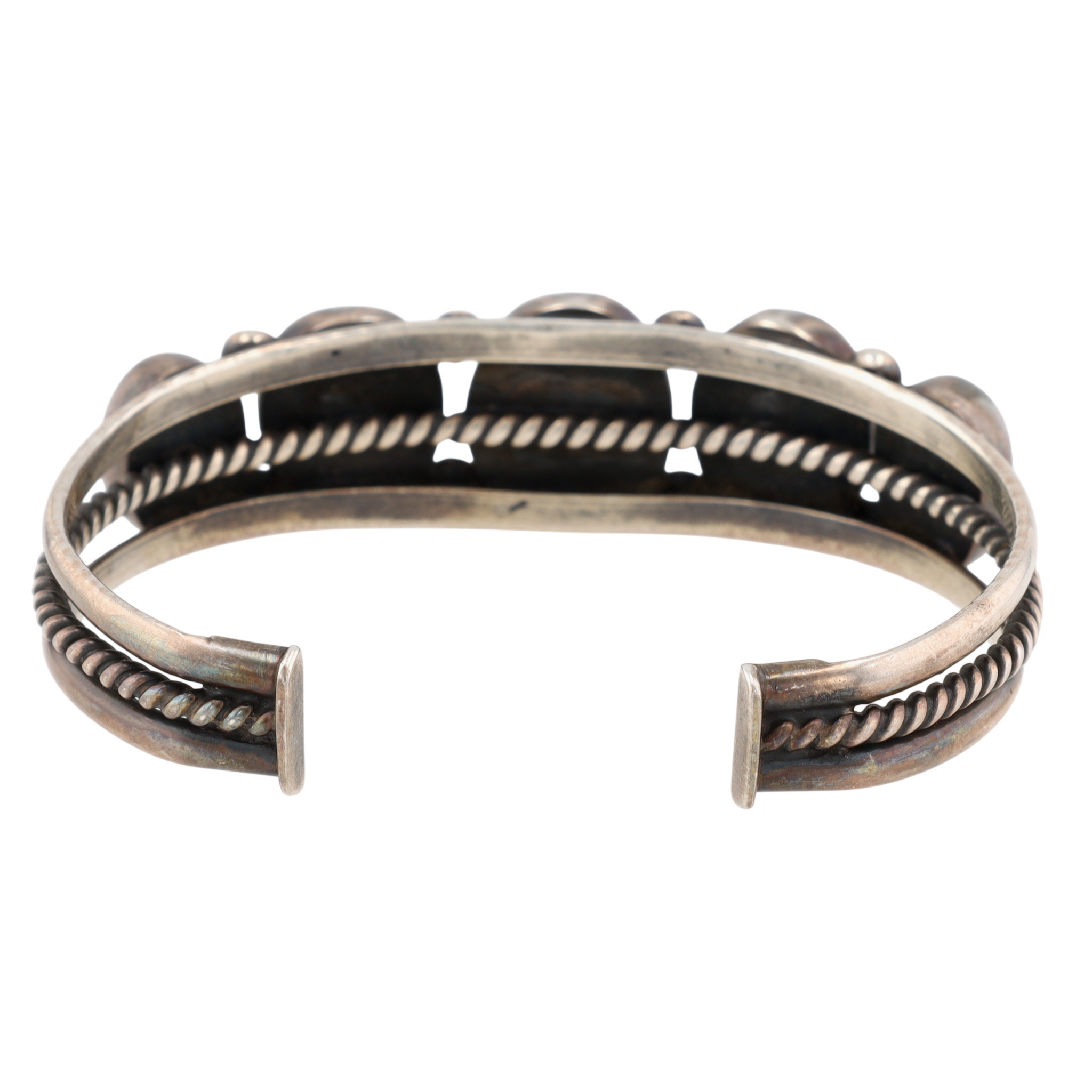 Vintage Navajo Sterling Turquoise Cuff Bracelet